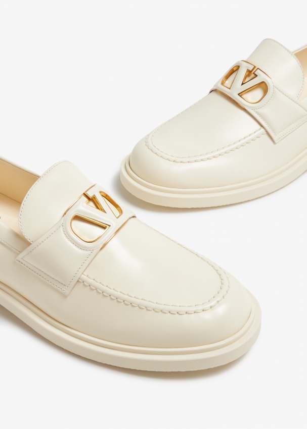 Valentino Garavani VLogo Signature loafers for Women - White in UAE ...