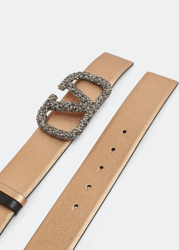 Valentino Garavani reversible embellished leather belt