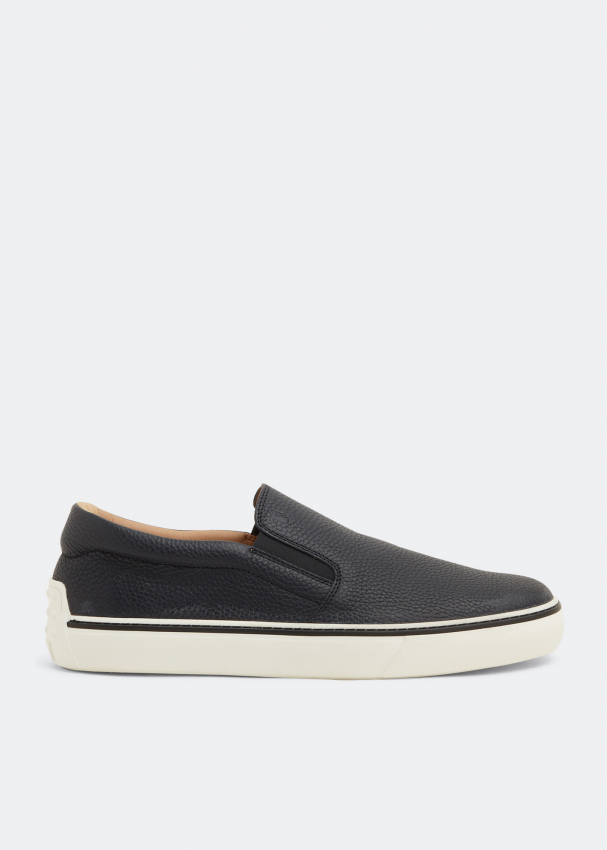 Tod's Leather slip-on sneakers for Men - Blue in UAE | Level Shoes