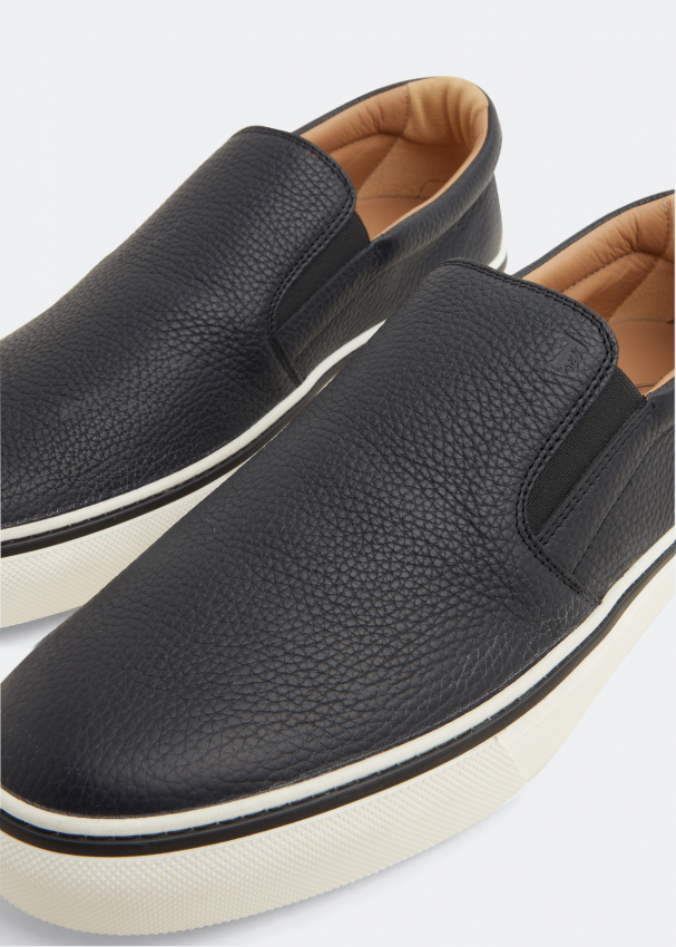 Tod's Leather slip-on sneakers for Men - Blue in UAE | Level Shoes