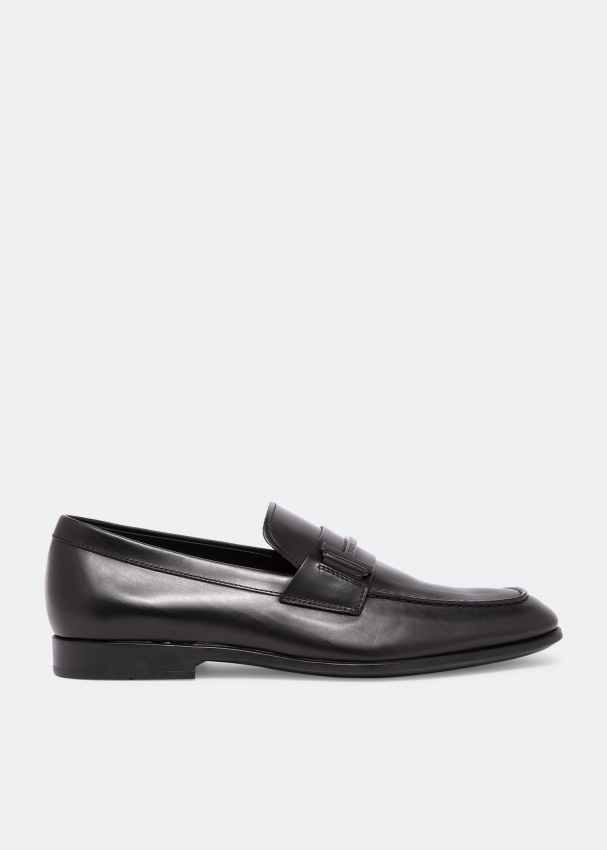 Tod's Leather moccasin loafers for Men - Black in UAE | Level Shoes