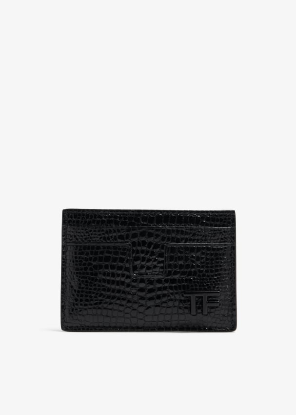 Tom Ford T Line classic cardholder for Men - Black in UAE | Level Shoes