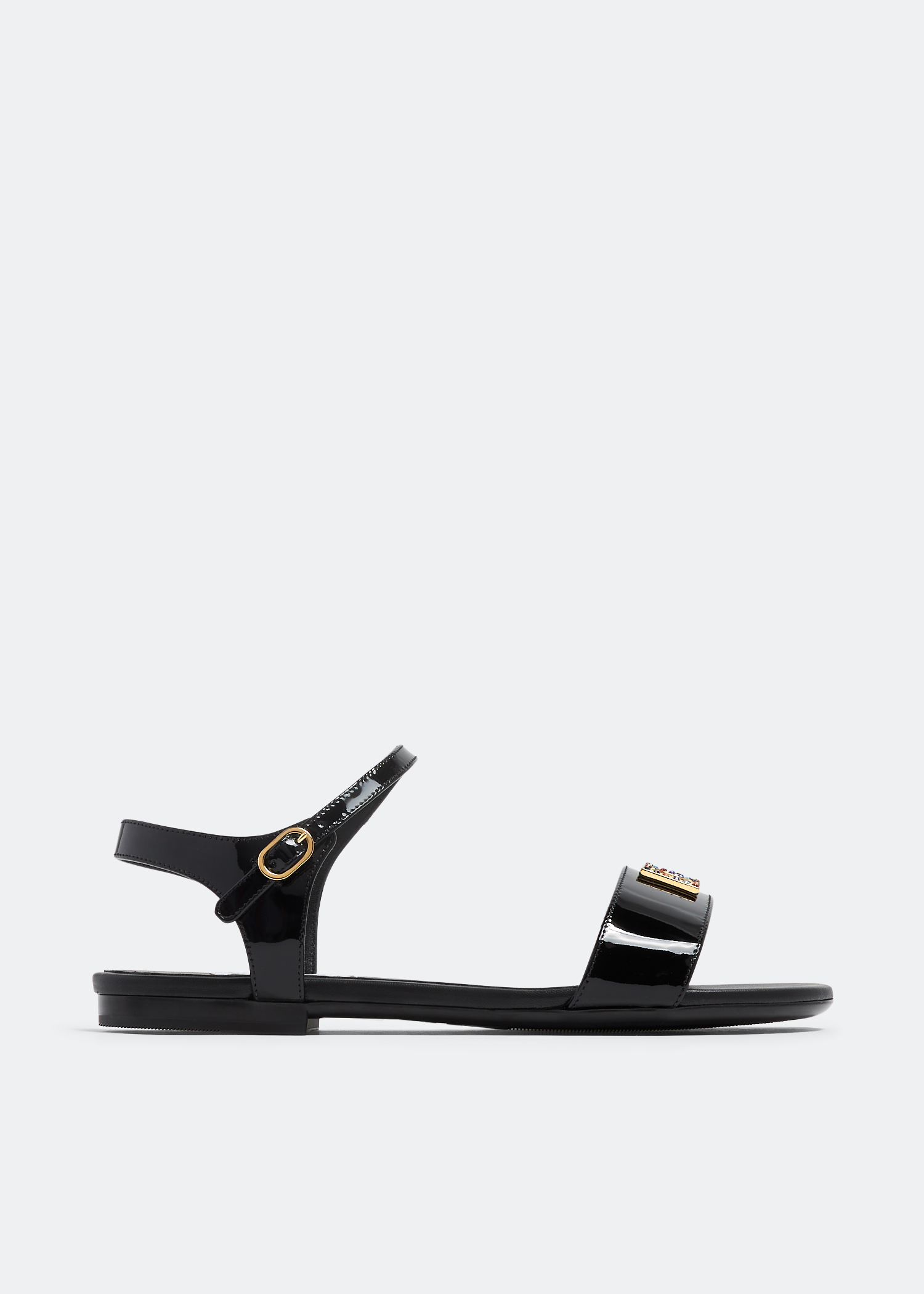 

DG crystal-embellished sandals, Black