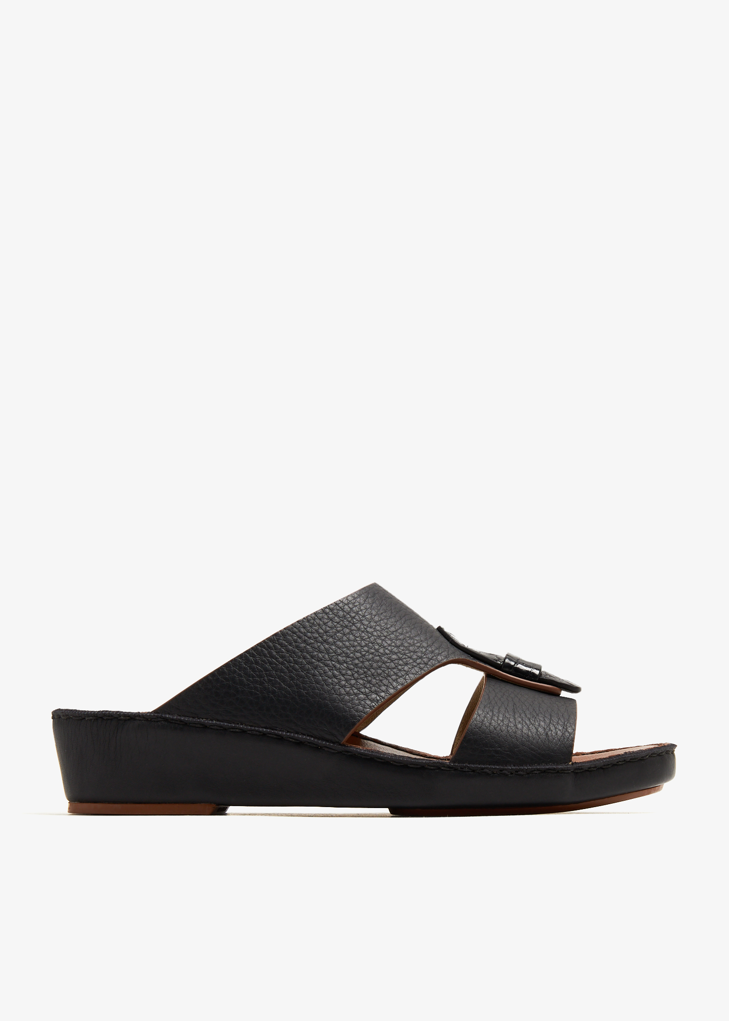 

Fissare Deercalf sandals, Black