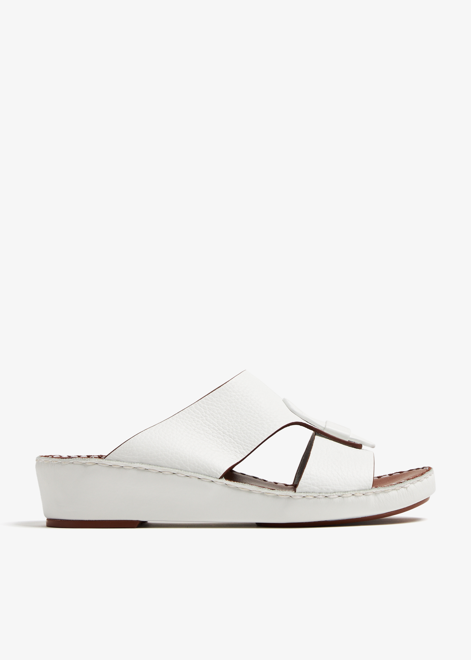 

Fissare Granulato sandals, White