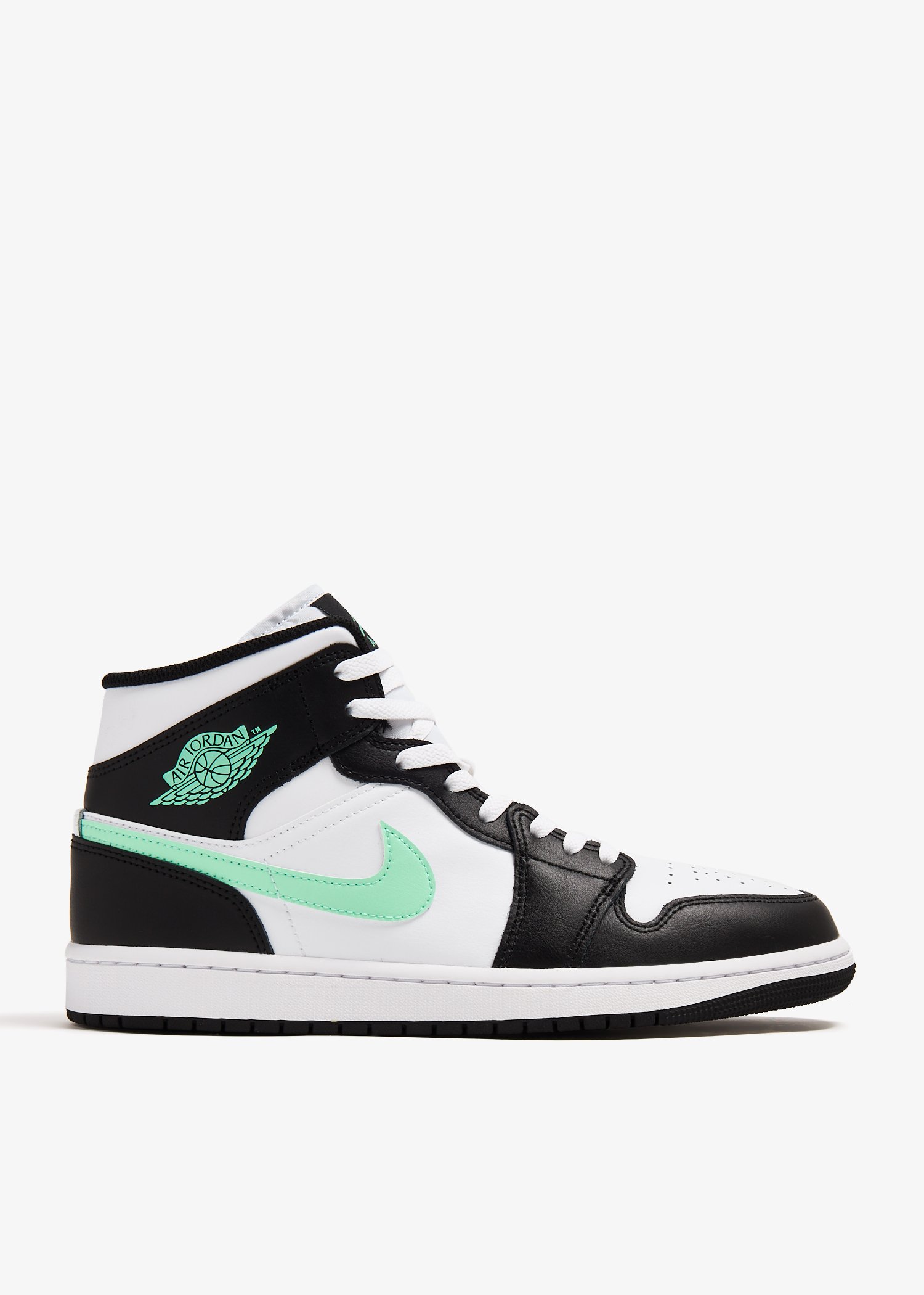 

Air Jordan 1 Mid 'Green Glow' sneakers, White