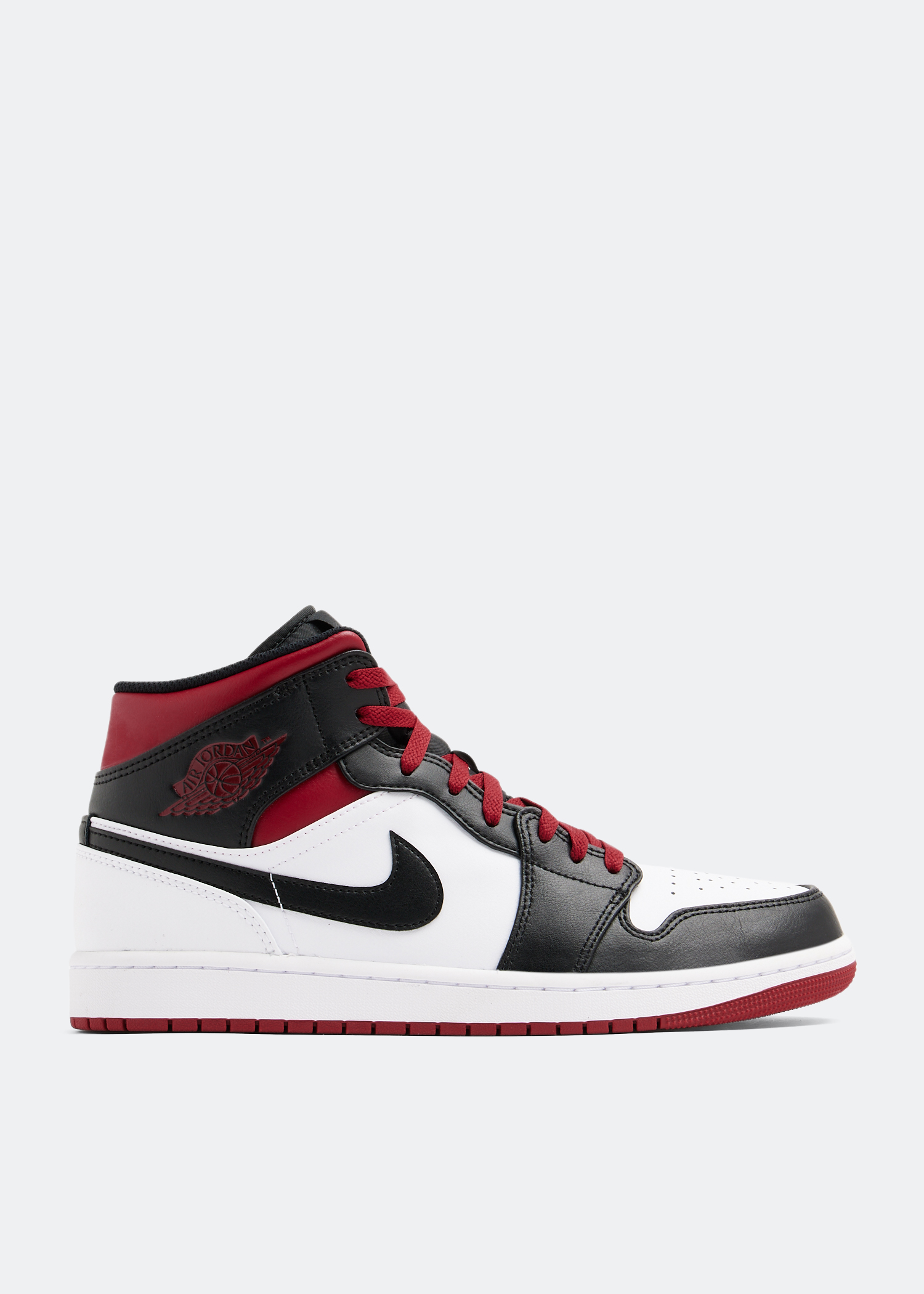 Nike Air Jordan 1 Mid Black Toe sneakers for Men White in UAE Level Shoes