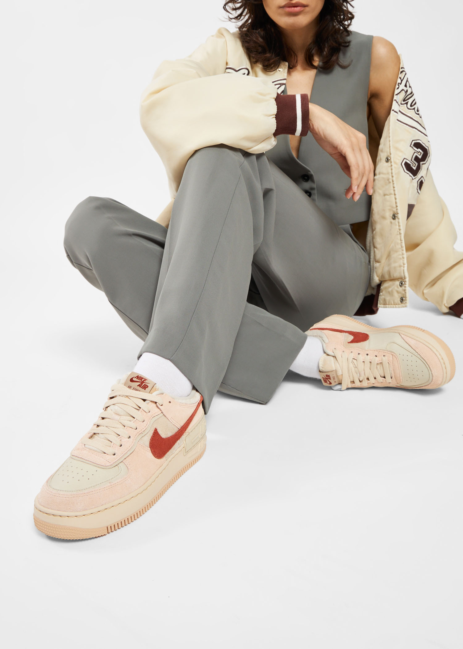 

Air Force 1 Shadow 'Shimmer' sneakers, Beige