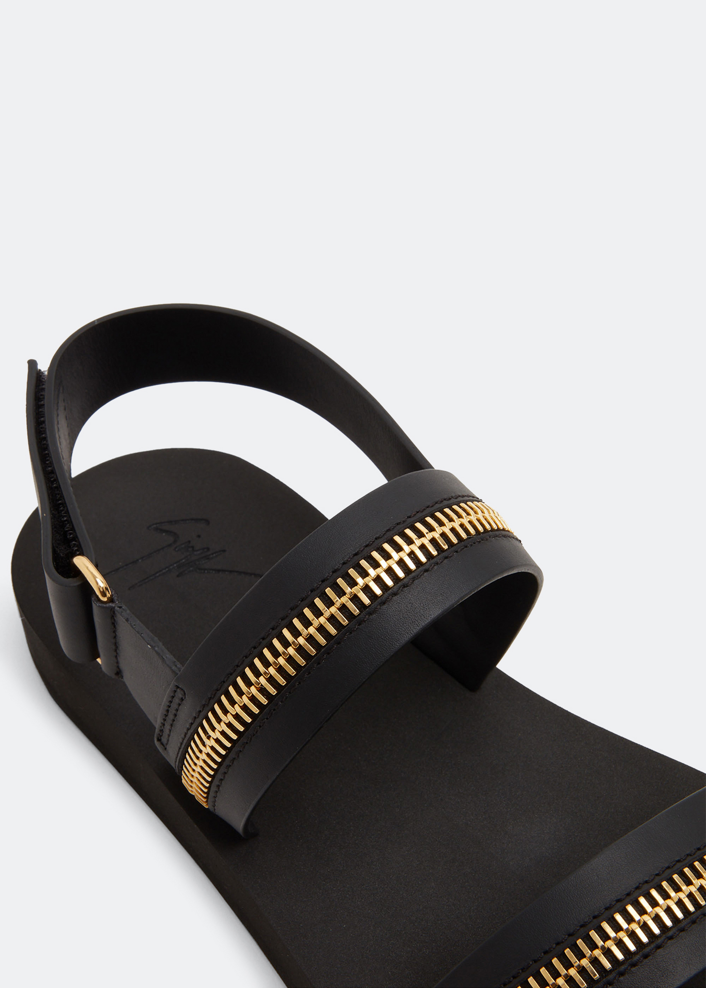 

Saiph zip sandals, Black