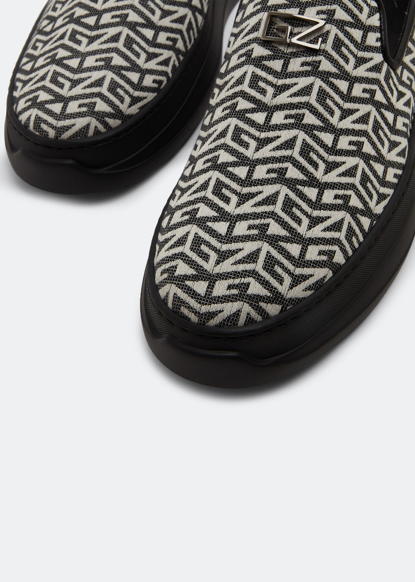 

Conley monogram loafers, Black