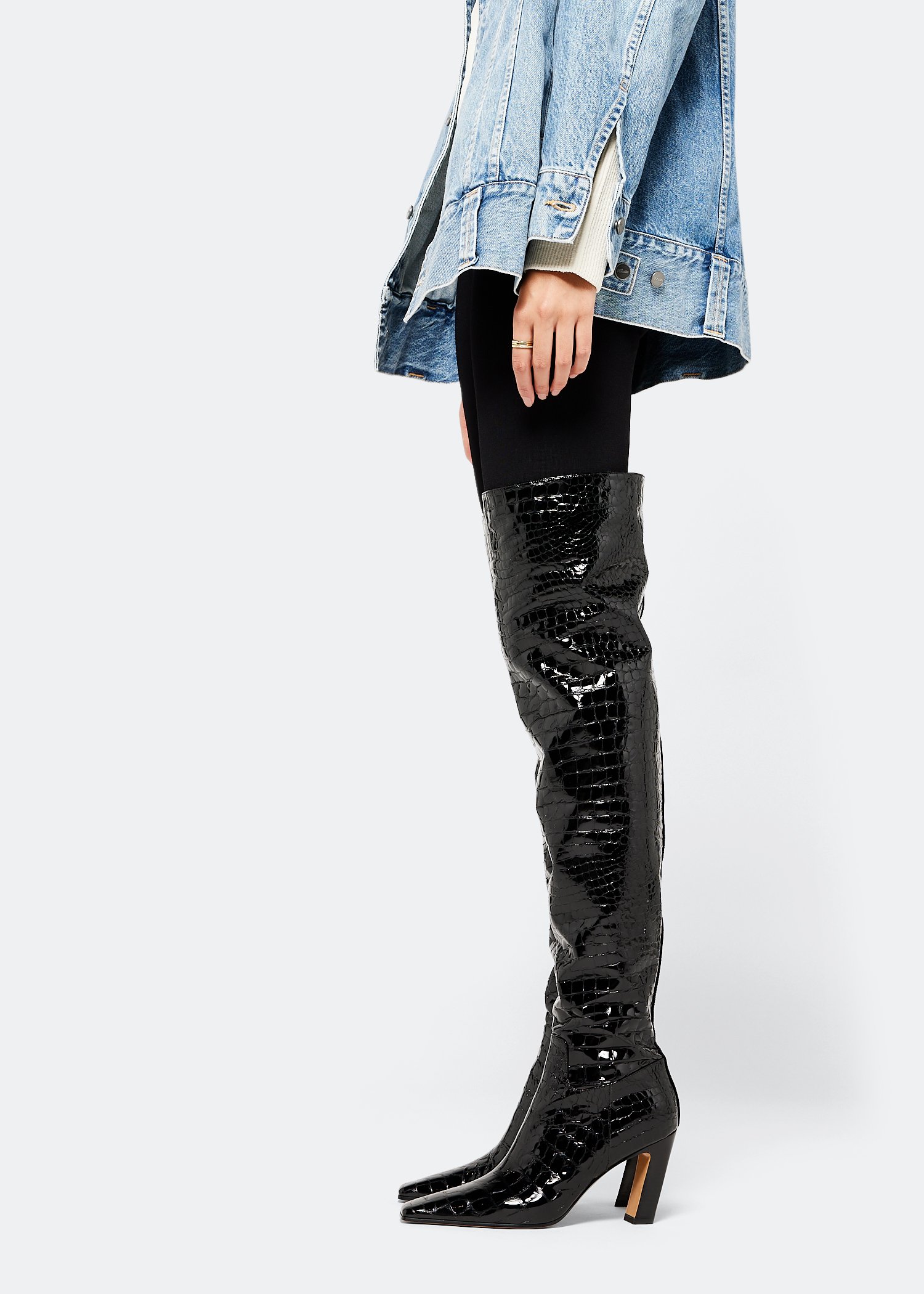 Khaite Marfa over-the-knee boots for Women - Black in KSA