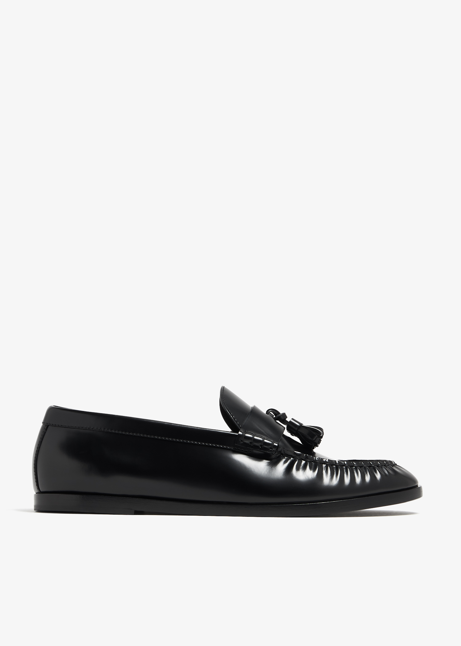 

Tasseled leather loafers, Black