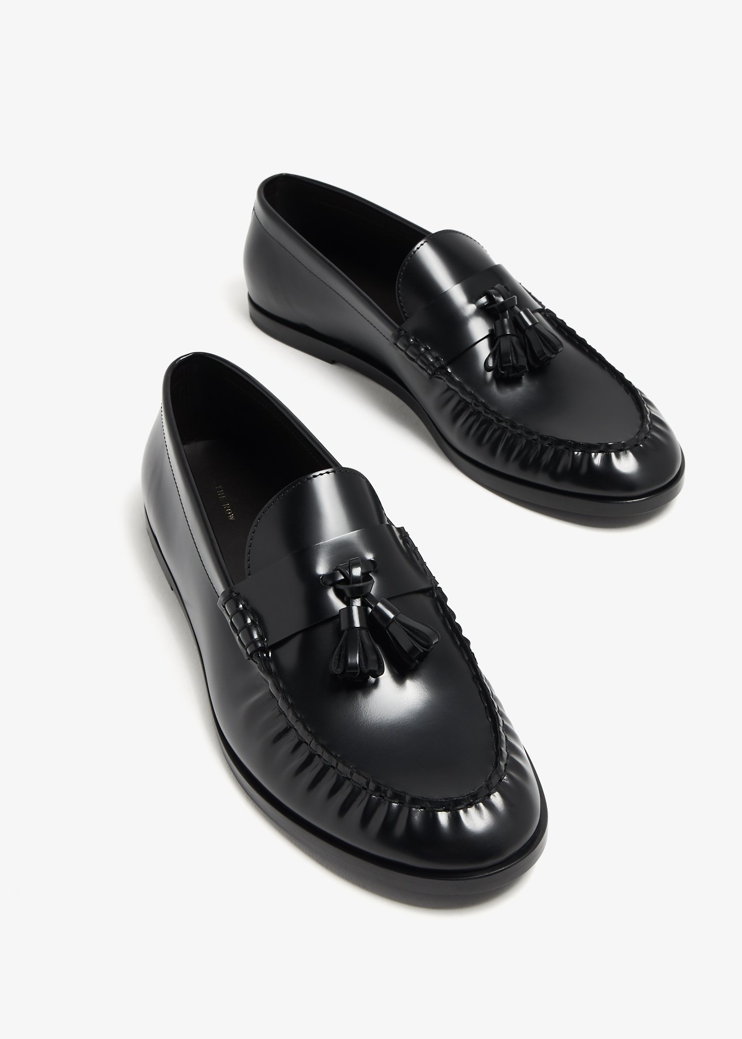 The Row Tasseled leather loafers for Women Black in UAE Level