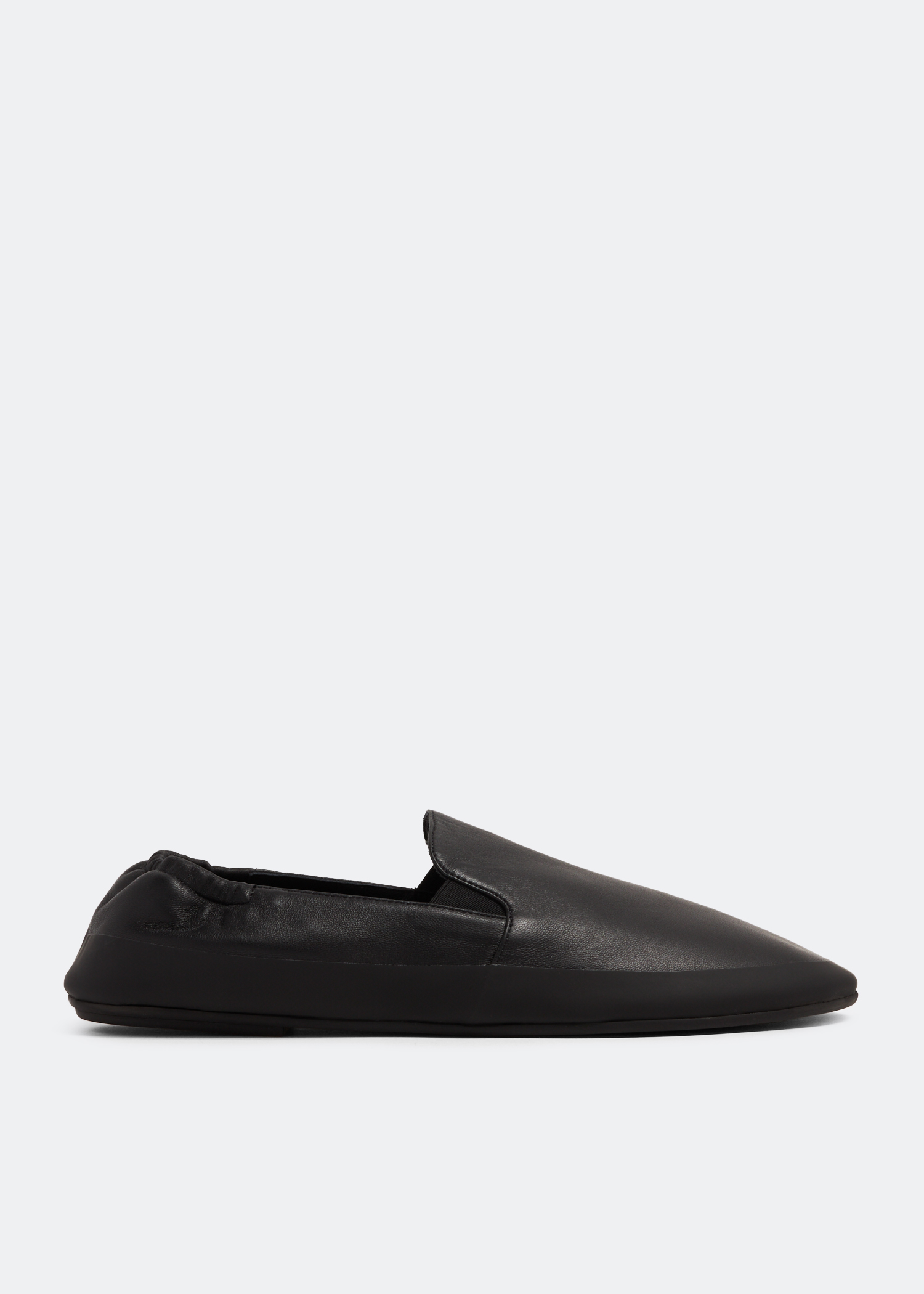 Teramo Shoe - Black - Soft Tumble Leather Loafer Shoes, Shoes