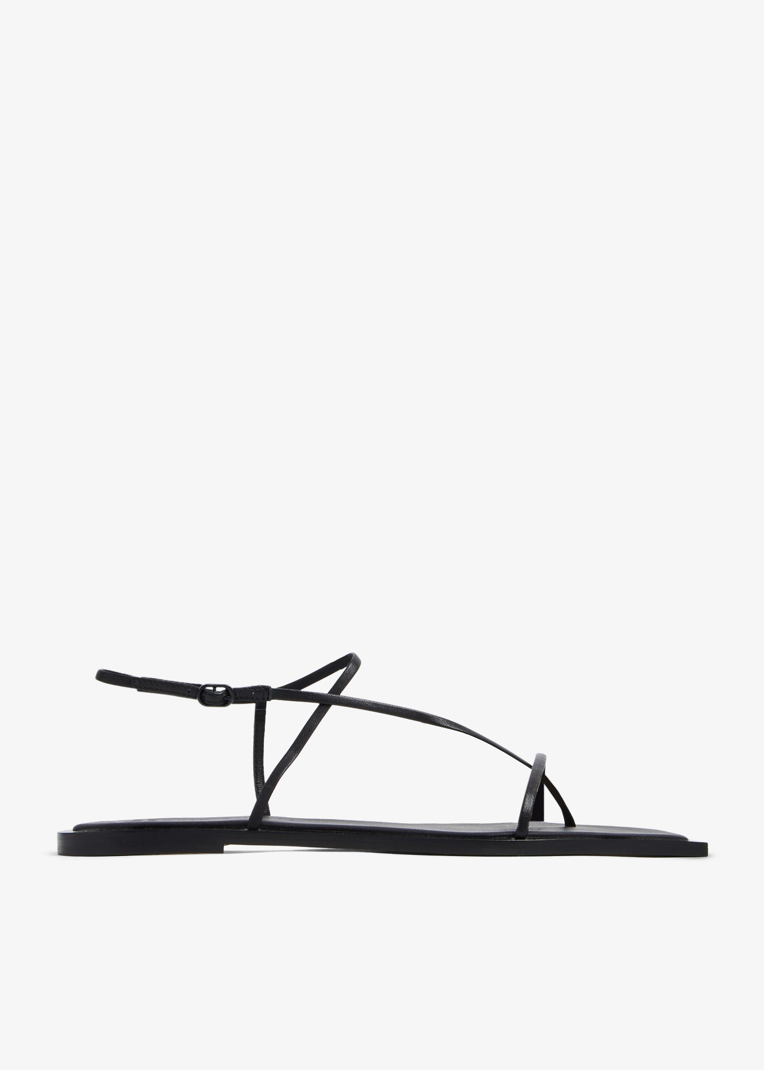 

Filament squared flat sandals, Black