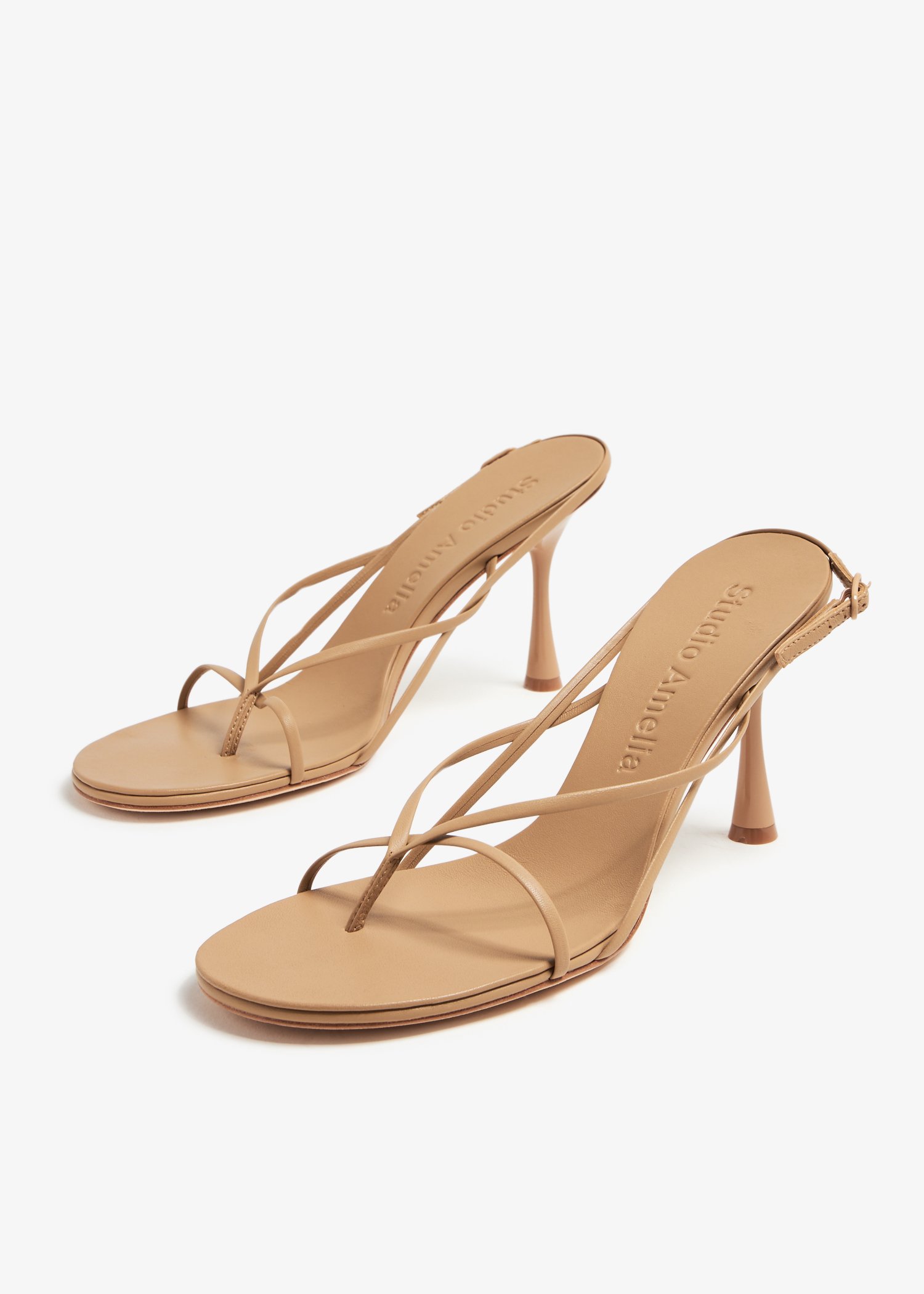 Studio Amelia Wishbone 90 heel sandals for Women Beige in UAE