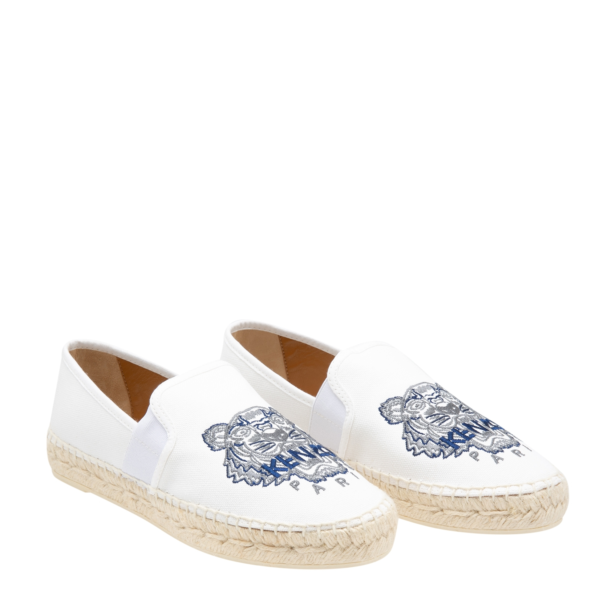 

Tiger espadrilles, White