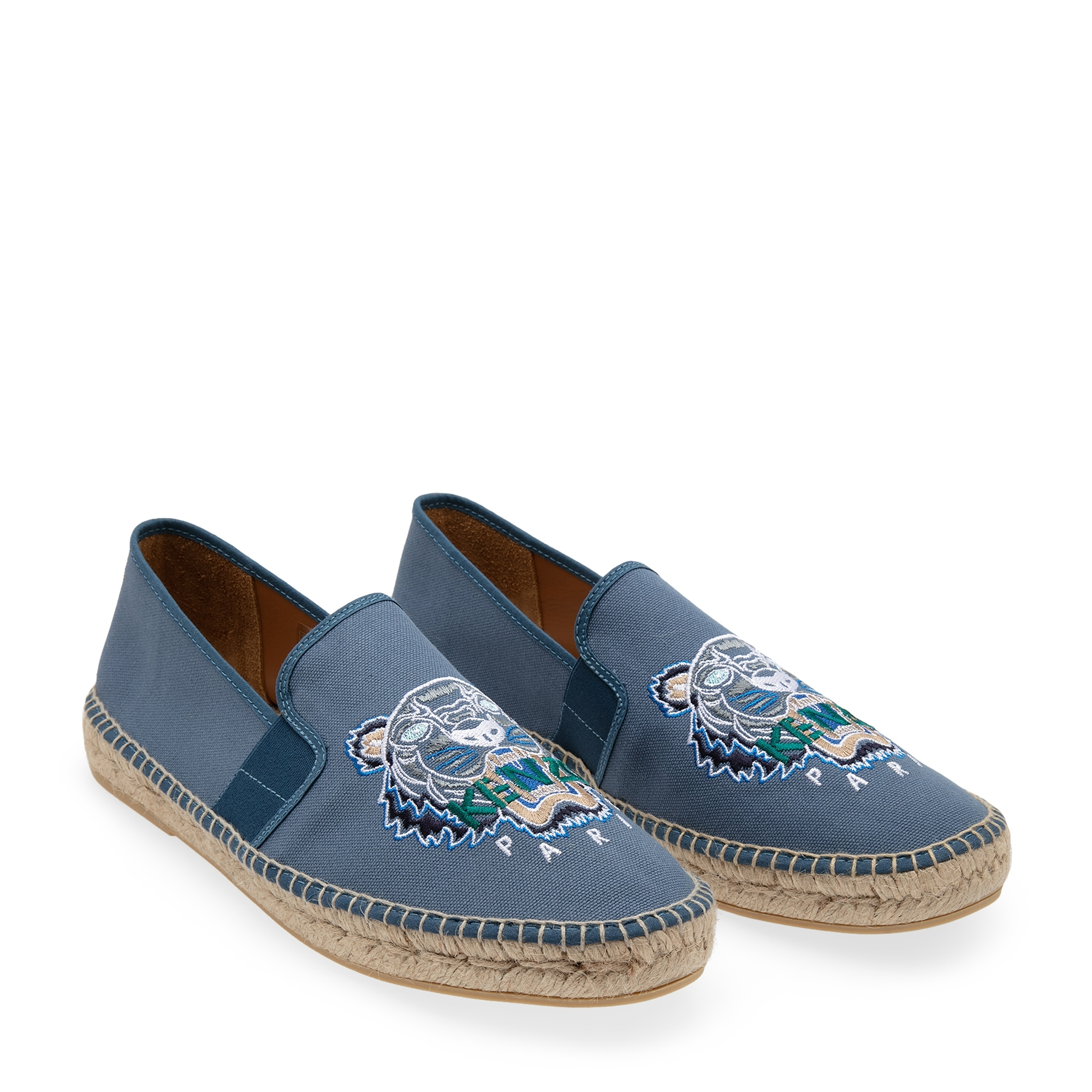 

Tiger canvas espadrilles, Blue