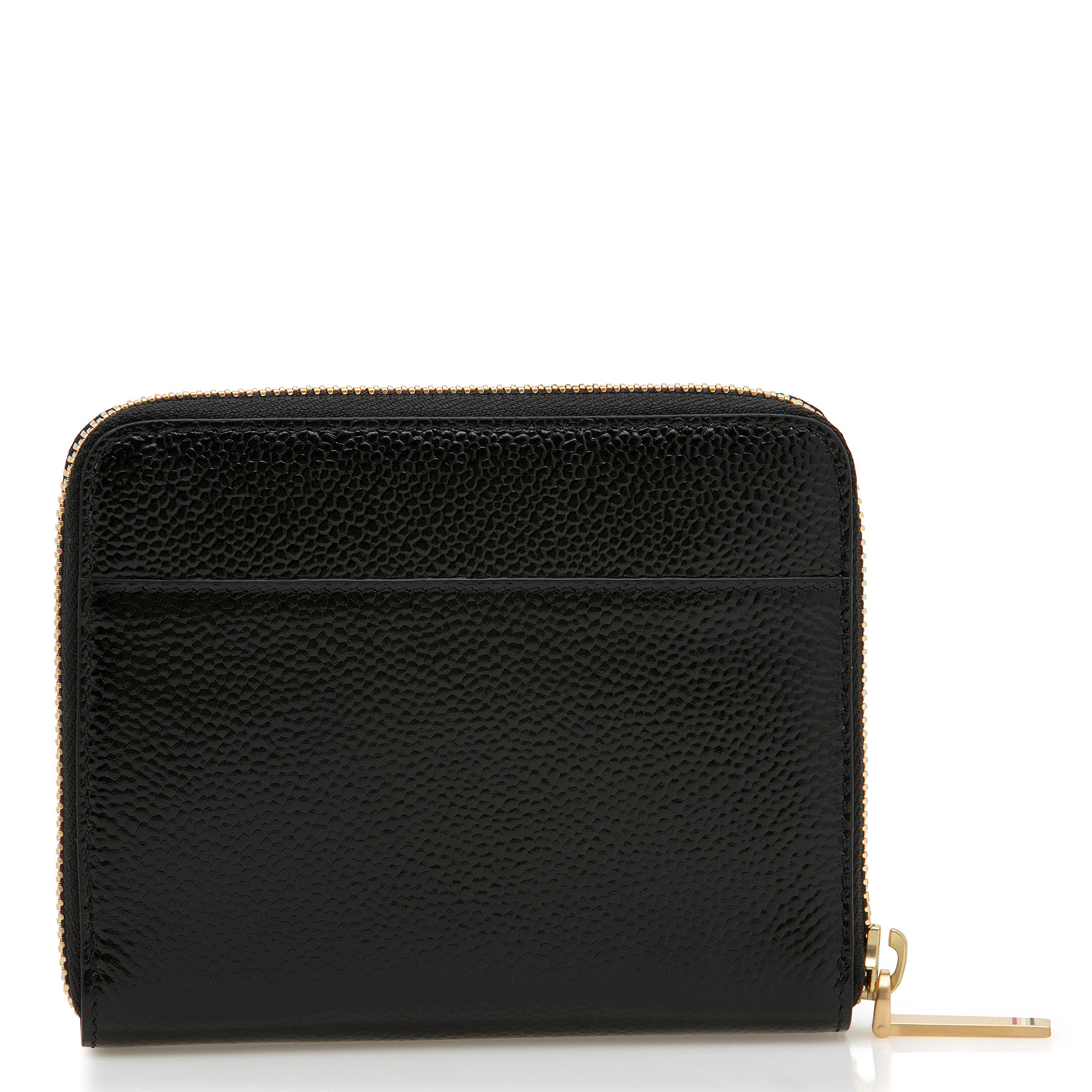 

Zip leather wallet, Black