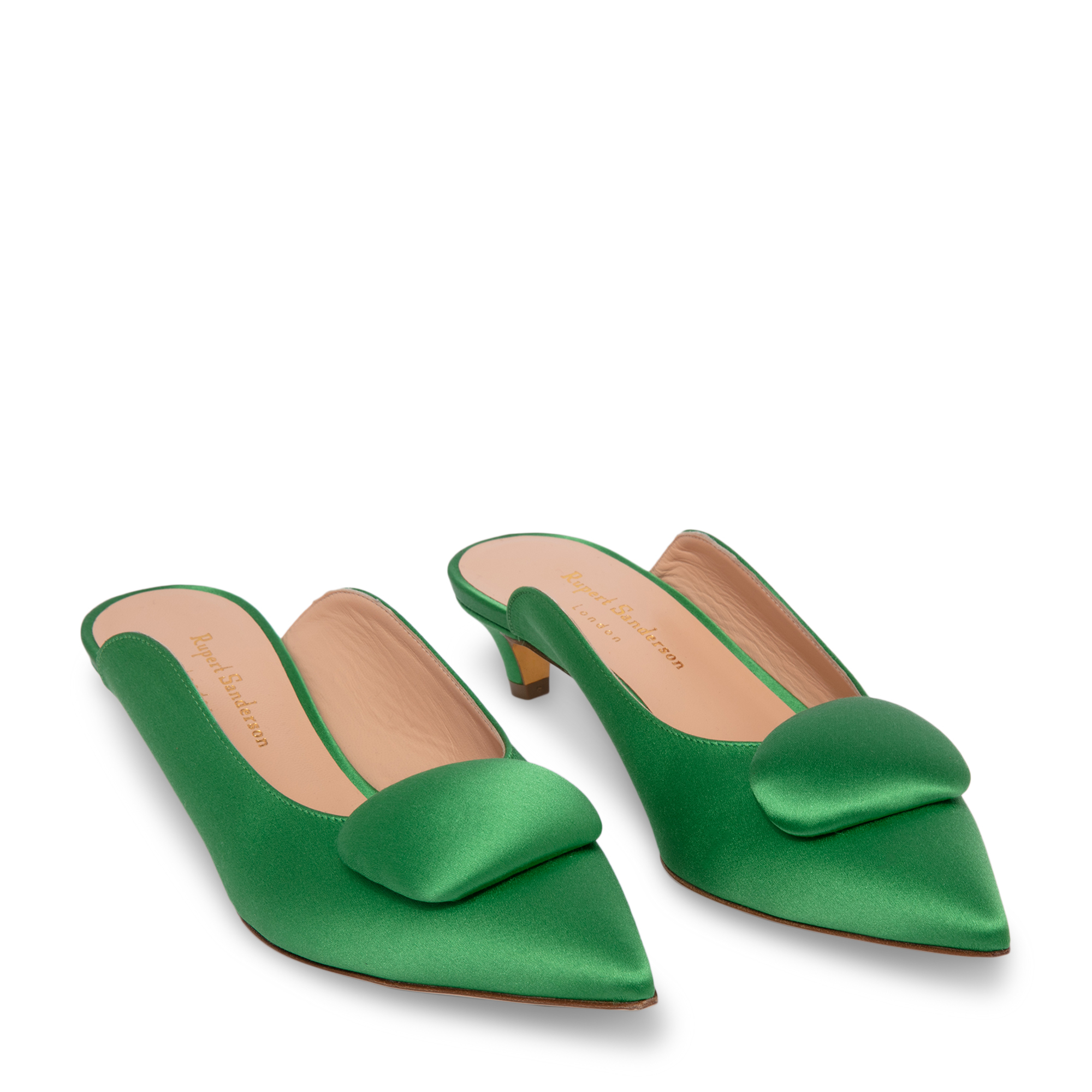 Rupert Sanderson Lullaby mules for Women Green in UAE Level Shoes