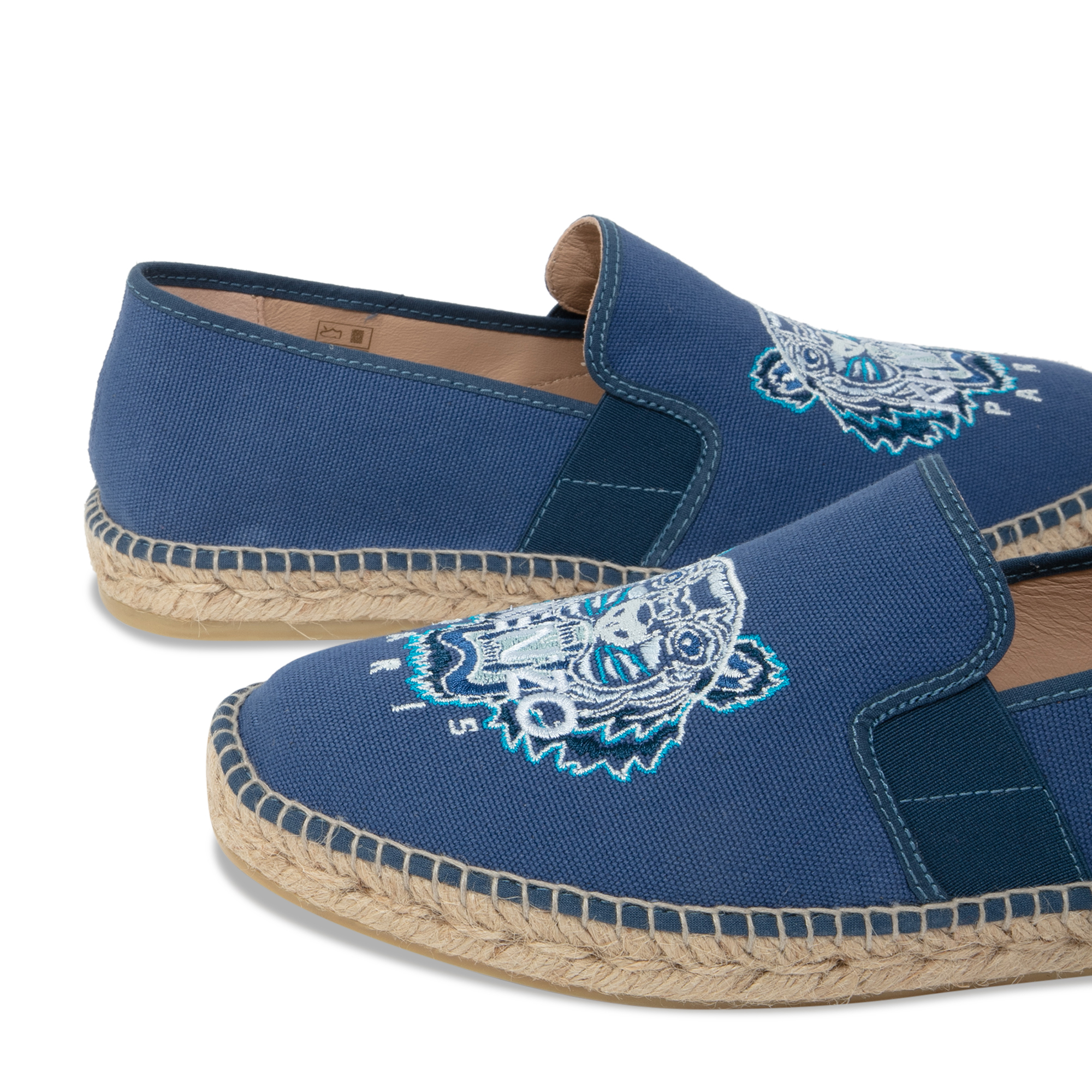 

Tiger elasticated espadrilles, Blue