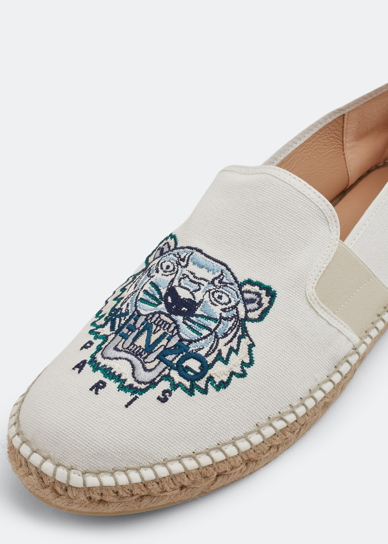 

Tiger espadrilles, White