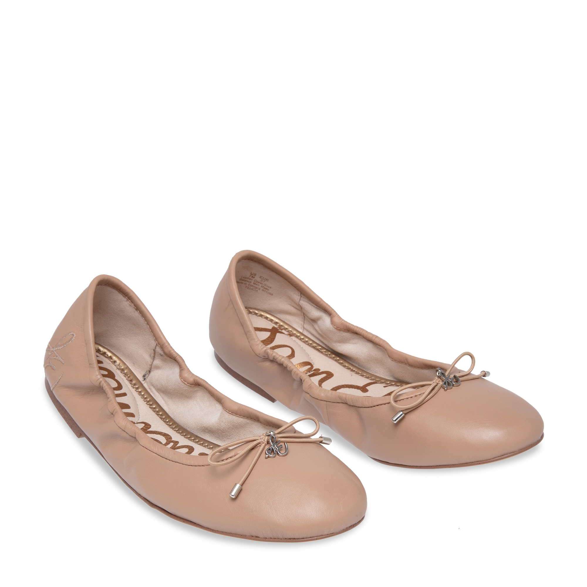 

Felicia leather ballerinas, Beige