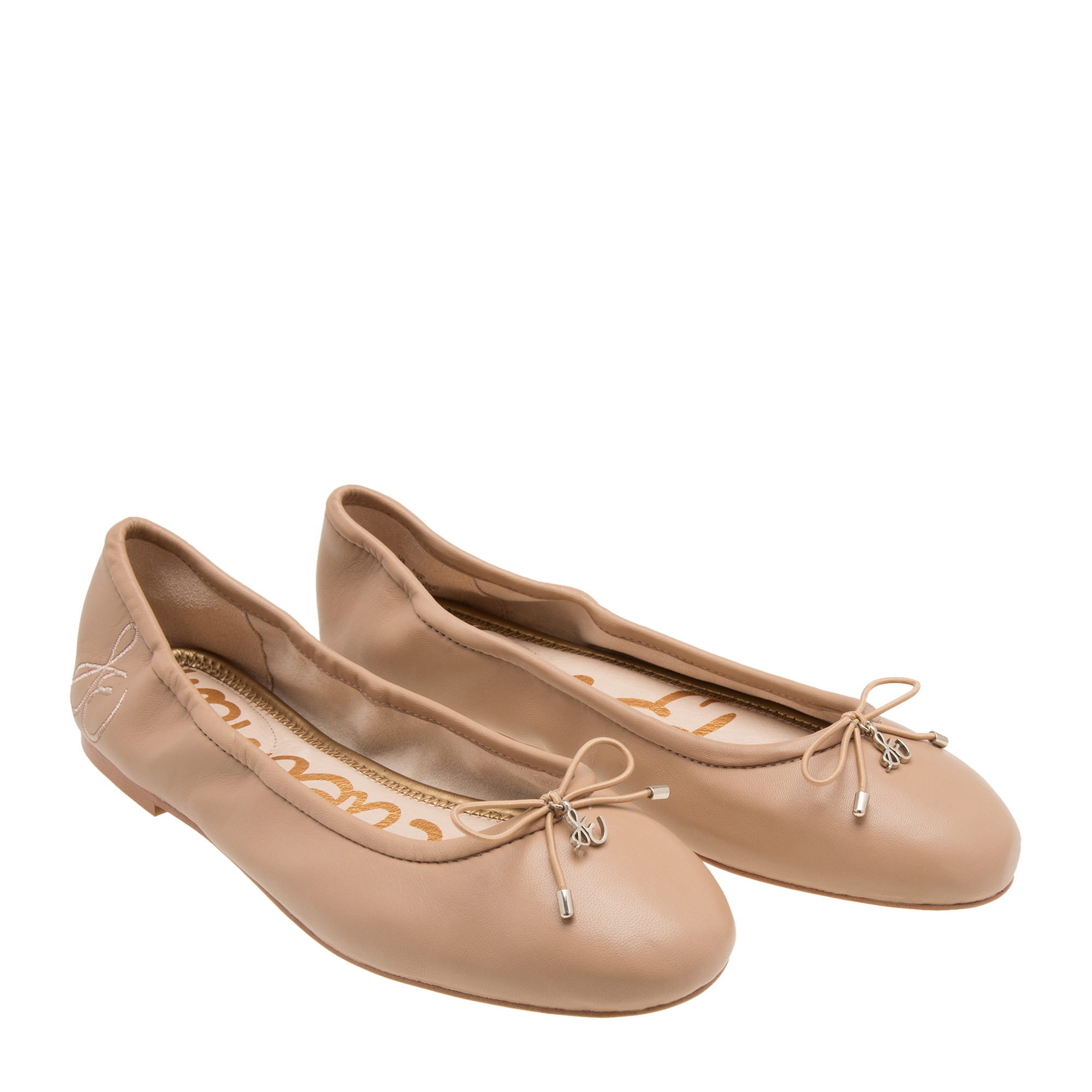 

Felicia leather ballerinas, Beige