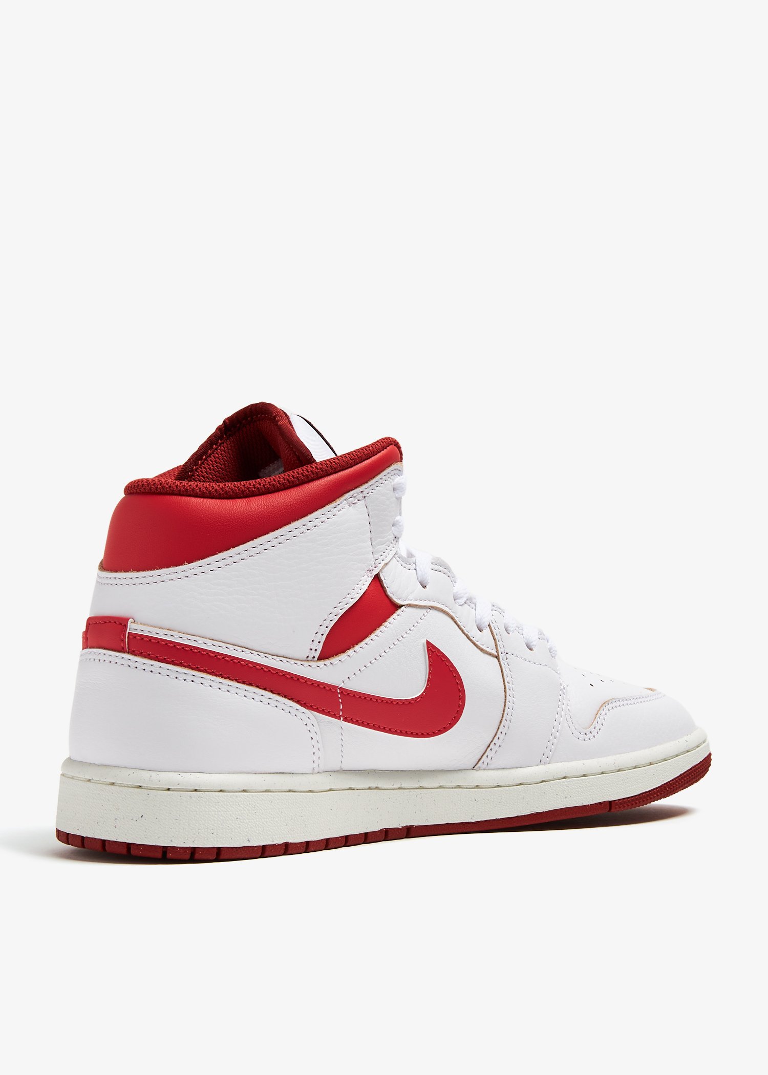 Nike air jordan clearance 1 mid white red