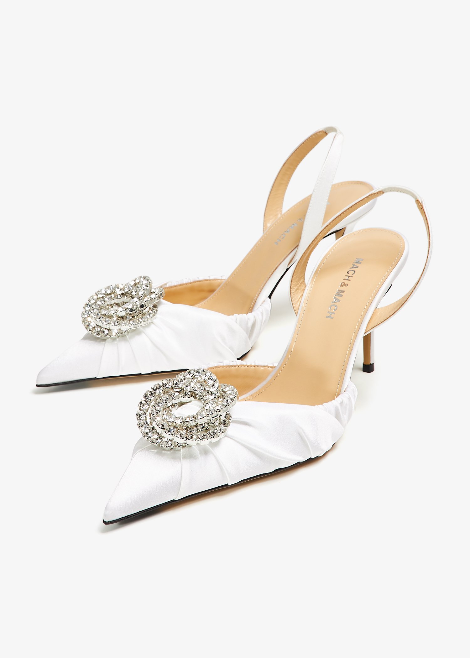 Mach Mach Galaxy slingback pumps for Women White in UAE Level Shoes