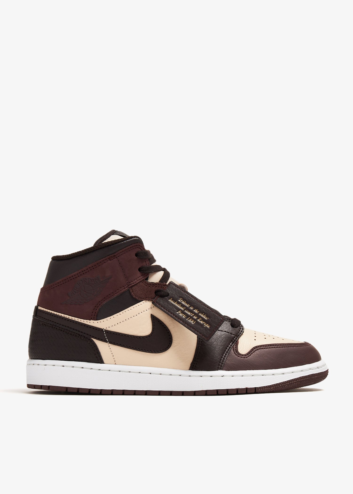 Nike Air Jordan 1 Mid 'Paris YMCA' sneakers for Men - Brown in Qatar |  Level Shoes