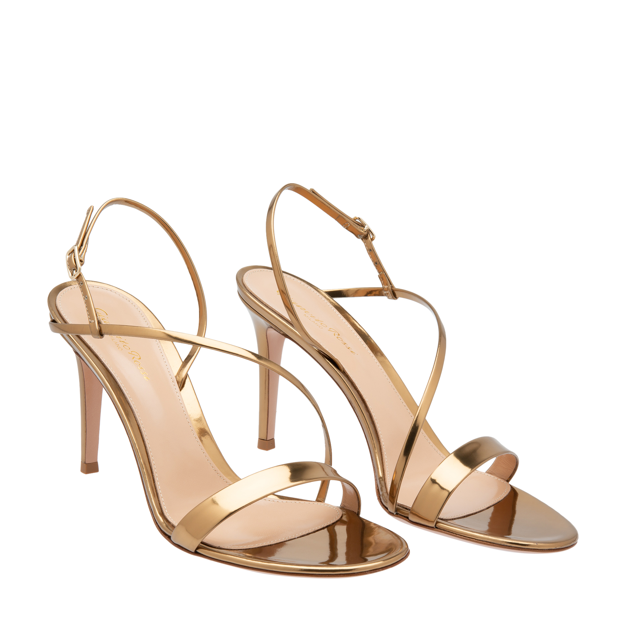 

Leather sandals, Gold