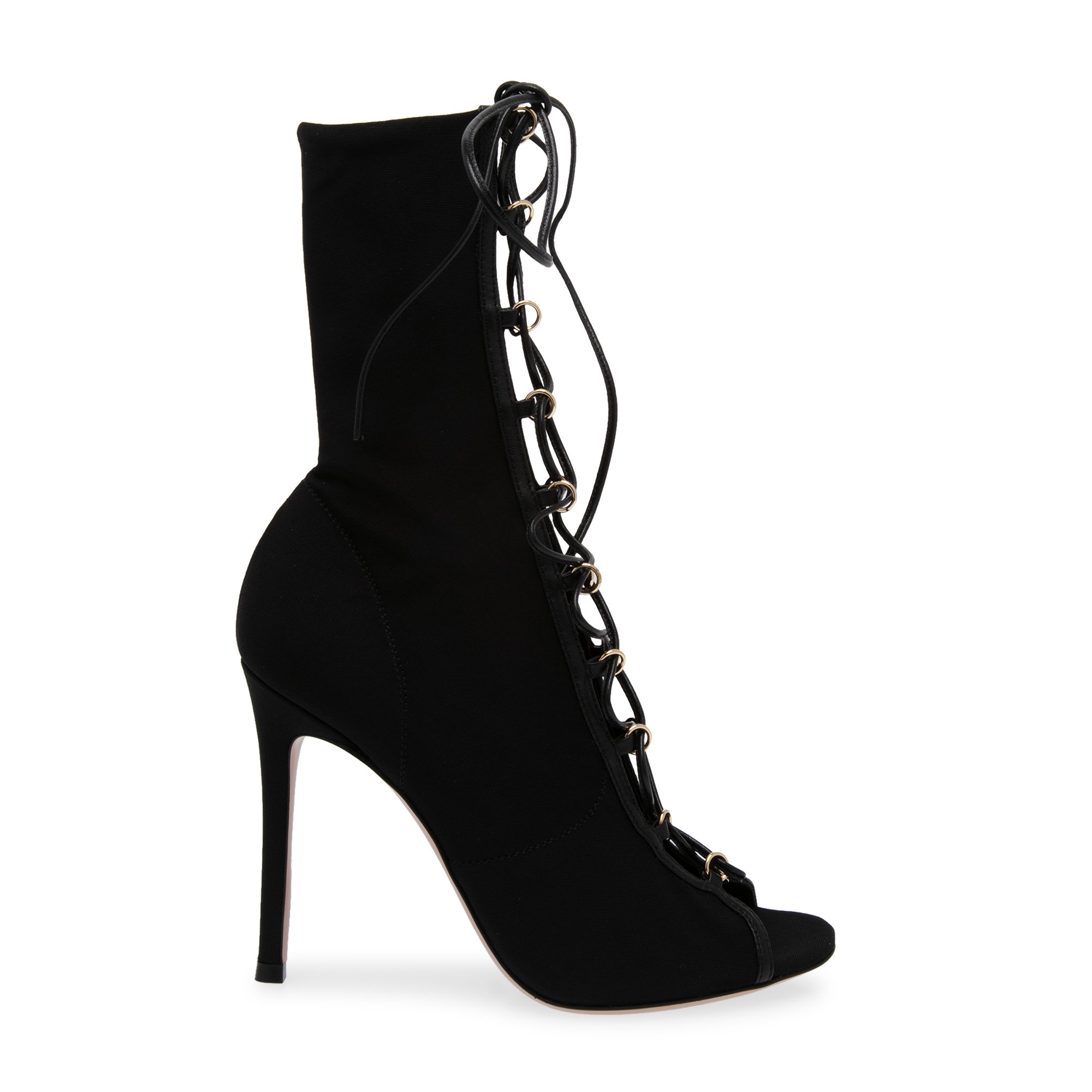 

Lace-up booties, Black