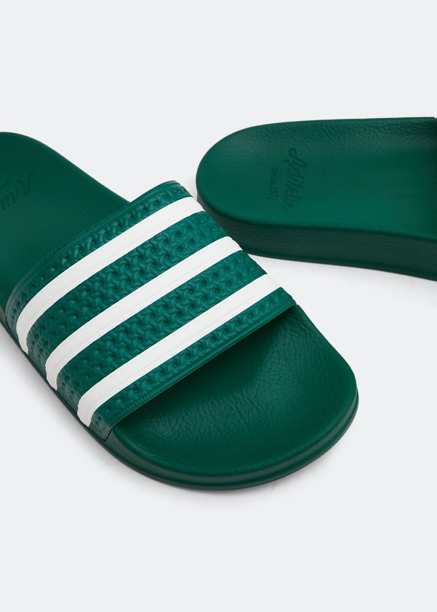 Adidas store slides green