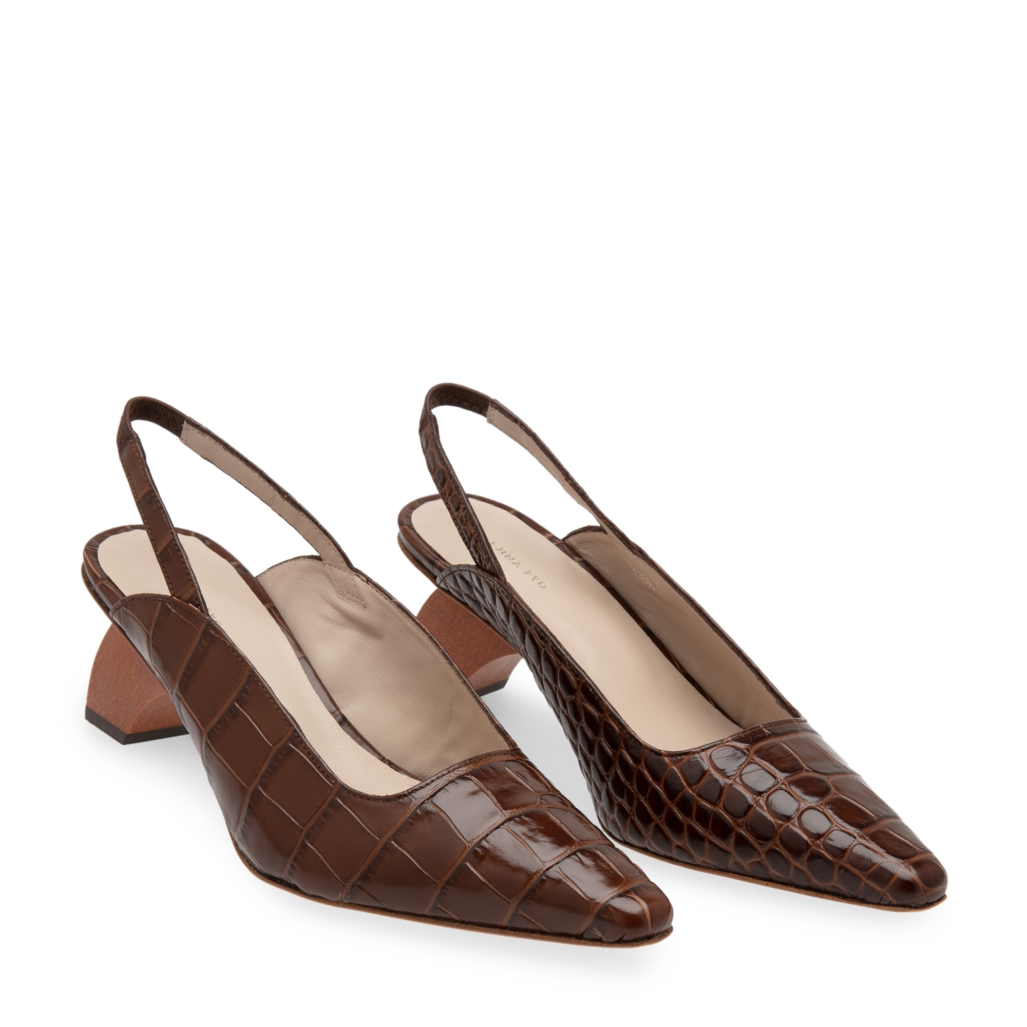 

Dylan slingback pumps, Brown