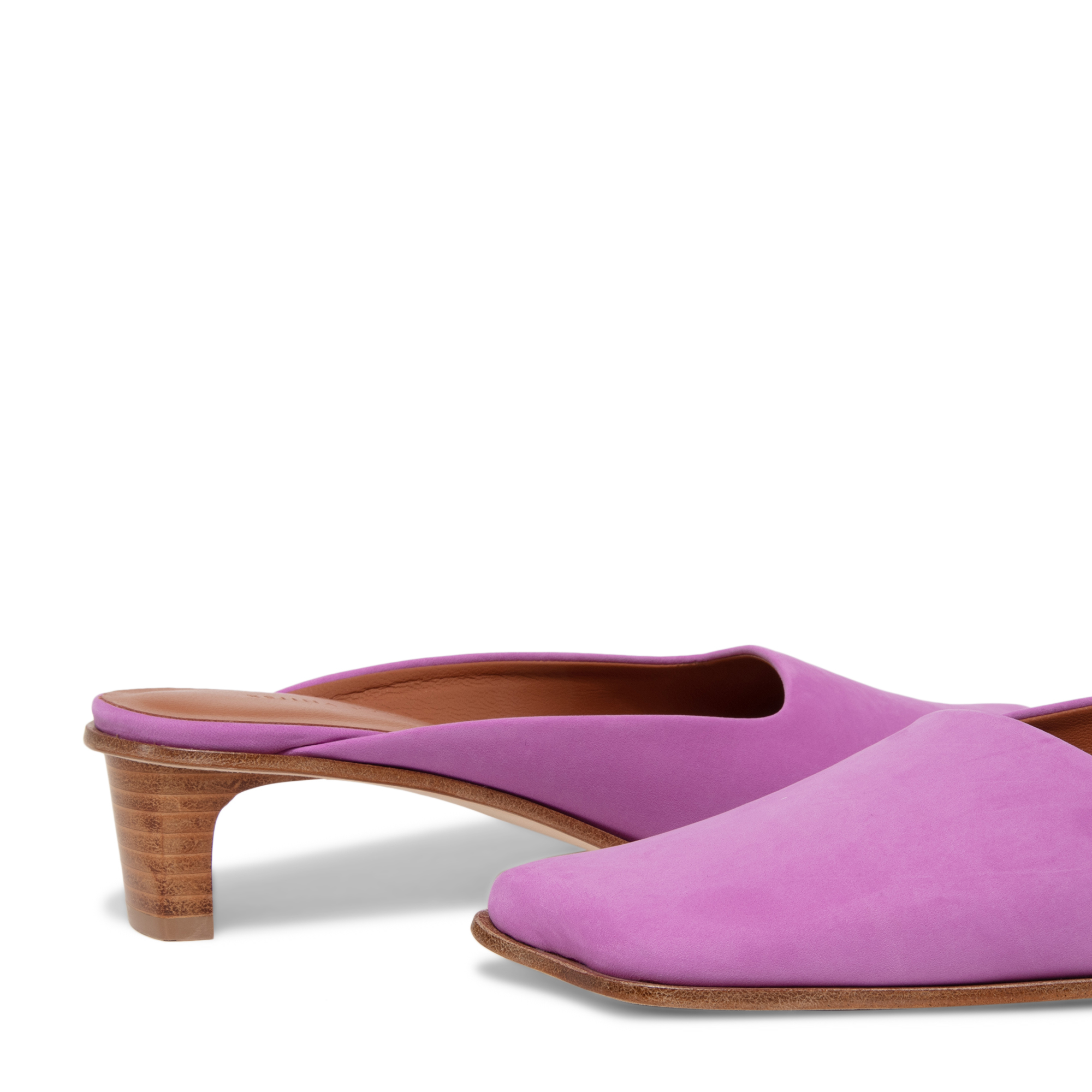 Purple suede sale mules