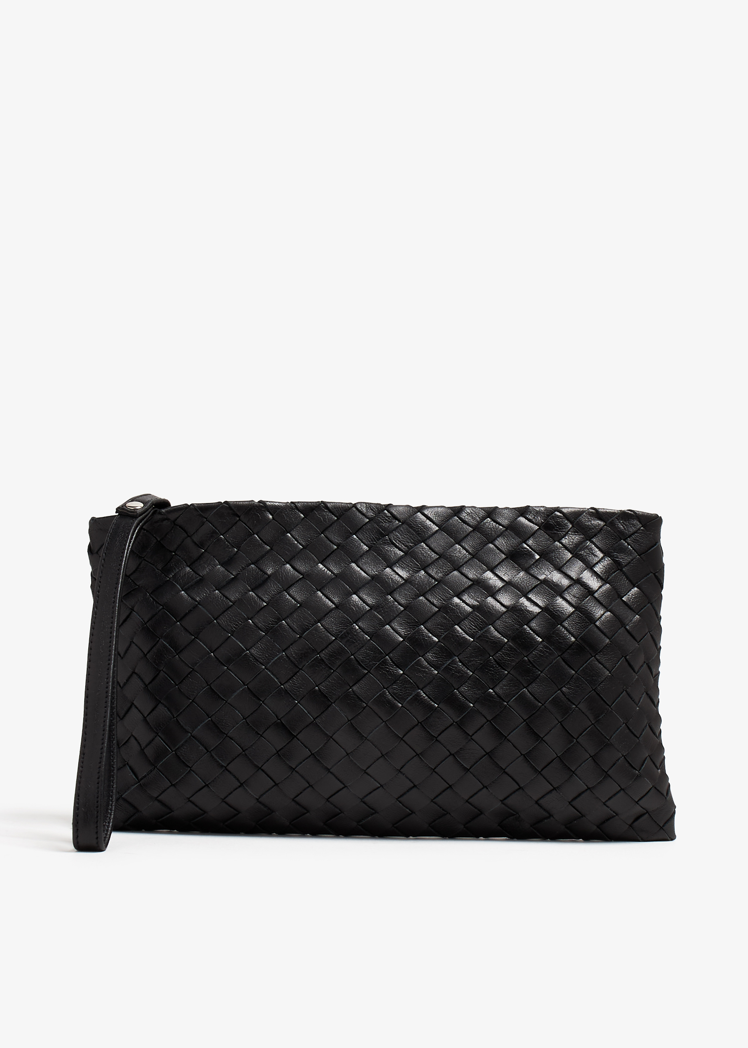 

Handwoven pouch, Black