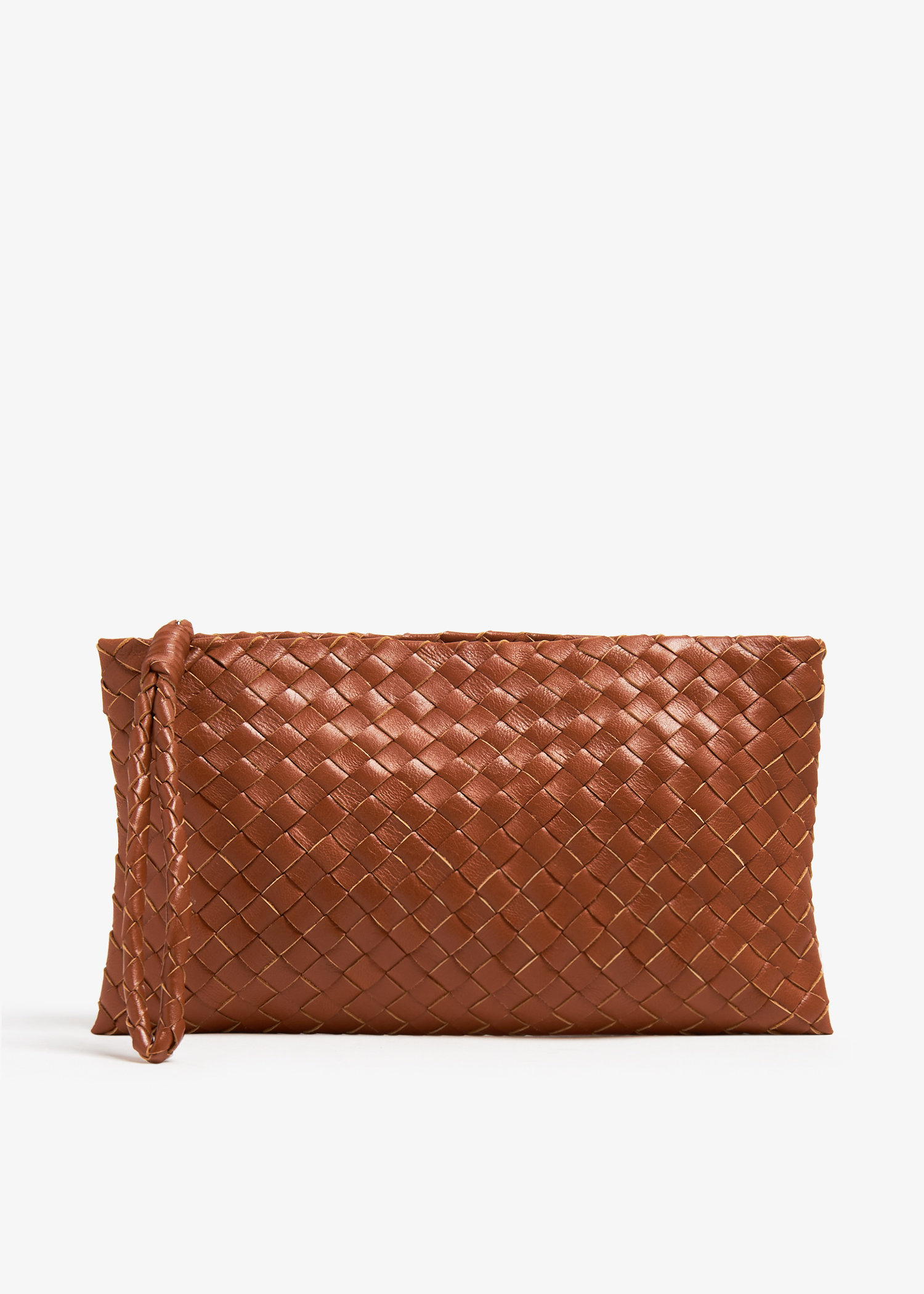 

Handwoven pouch, Brown