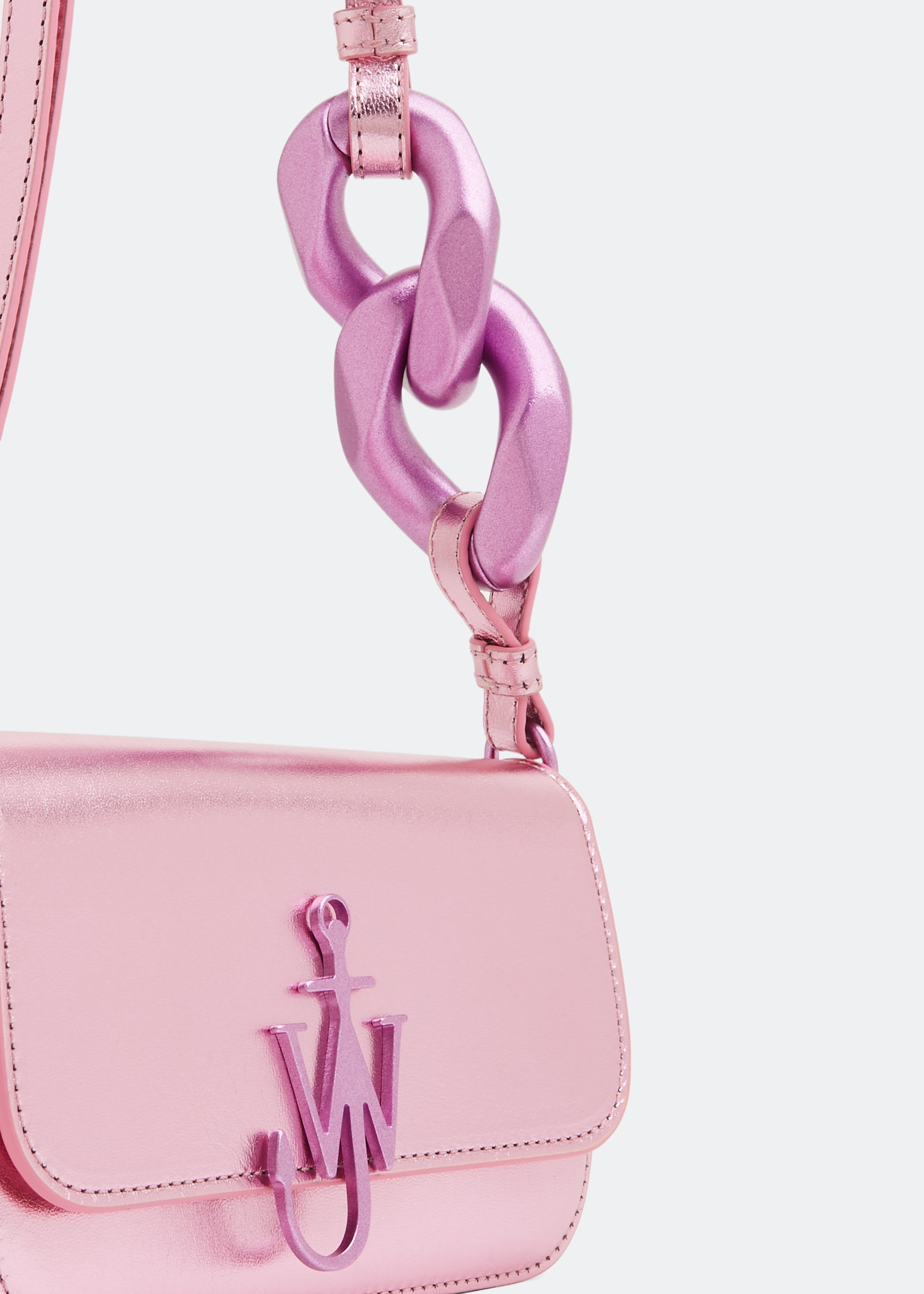 JW Anderson Anchor chain baguette bag for Women Pink in UAE Level Shoes