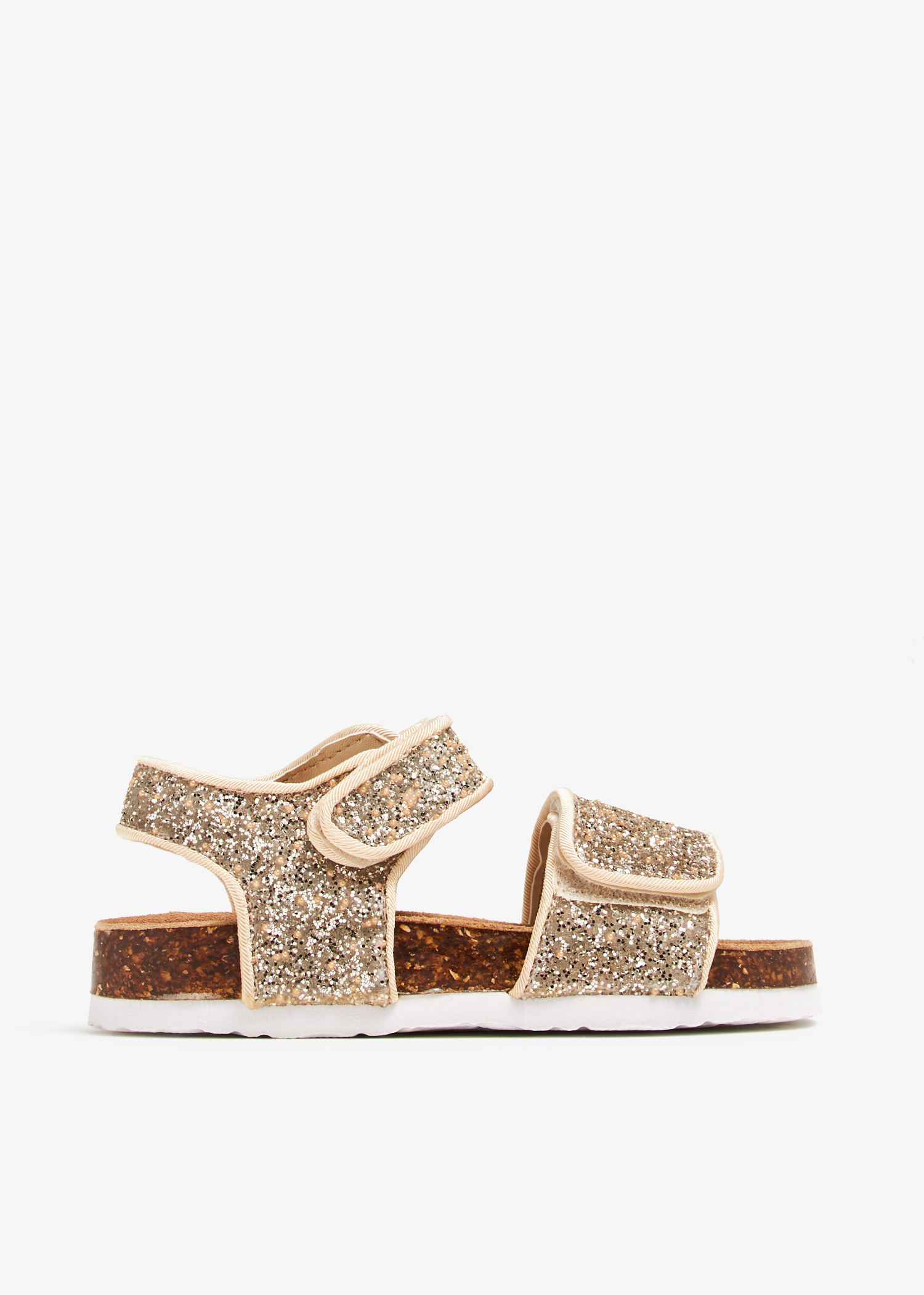 

Glitter sandals, Gold