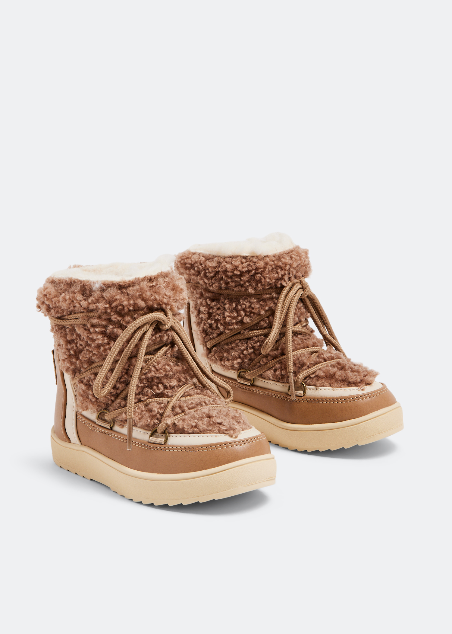 Colors Of California Teddy snow boots for Girl - Brown in UAE
