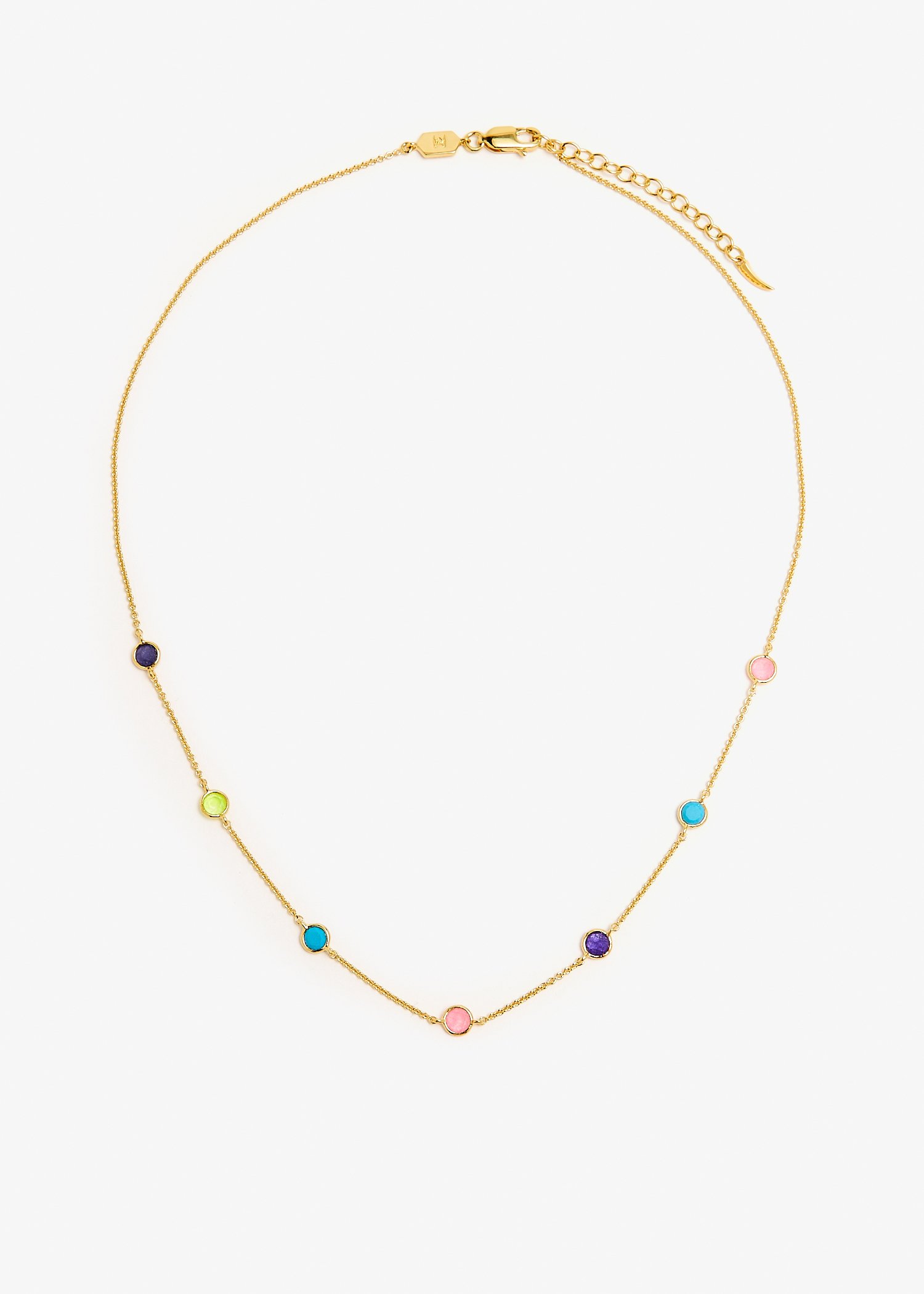 

Hot rox multi gemstone choker, Gold