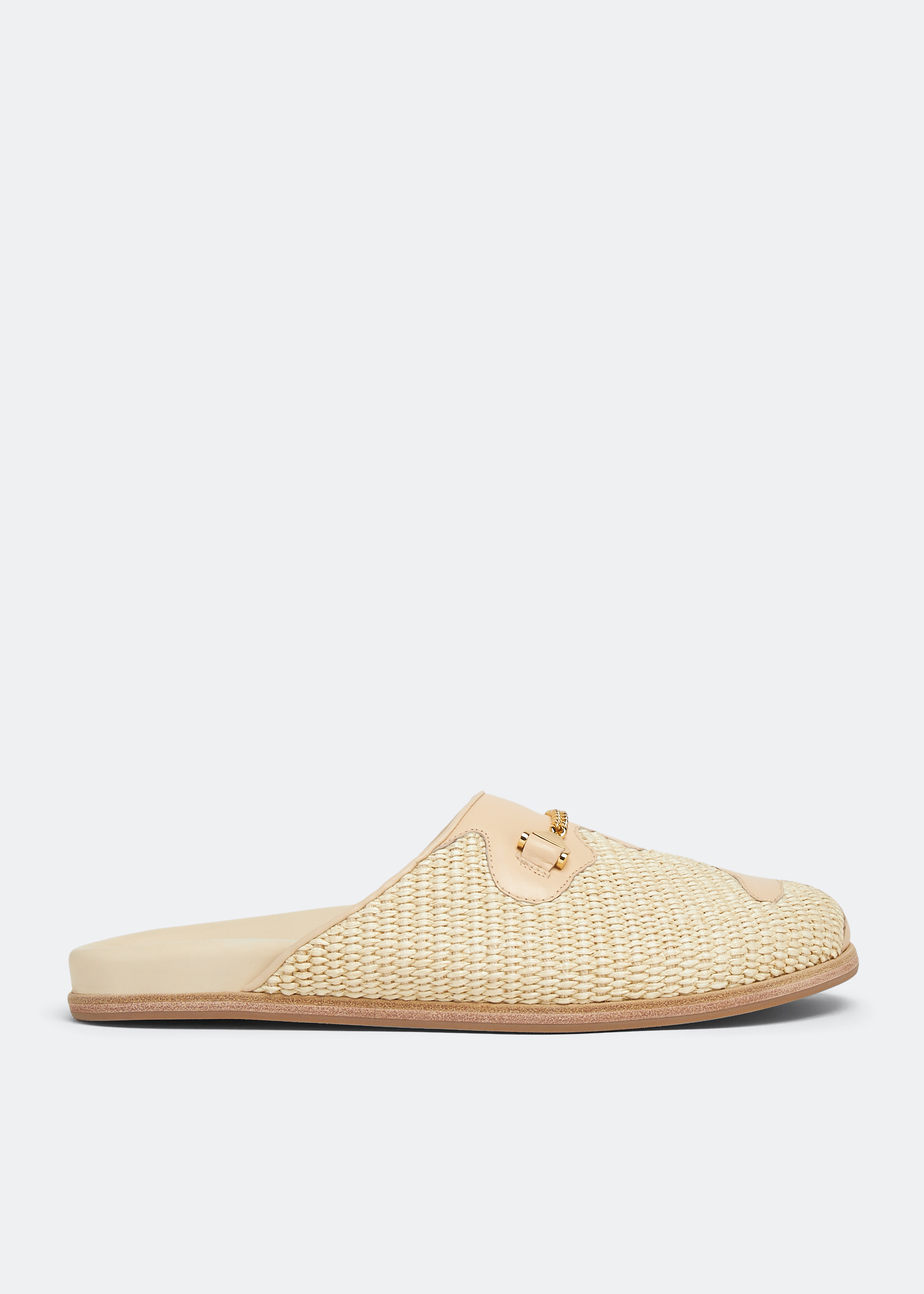 Gucci raffia mules on sale