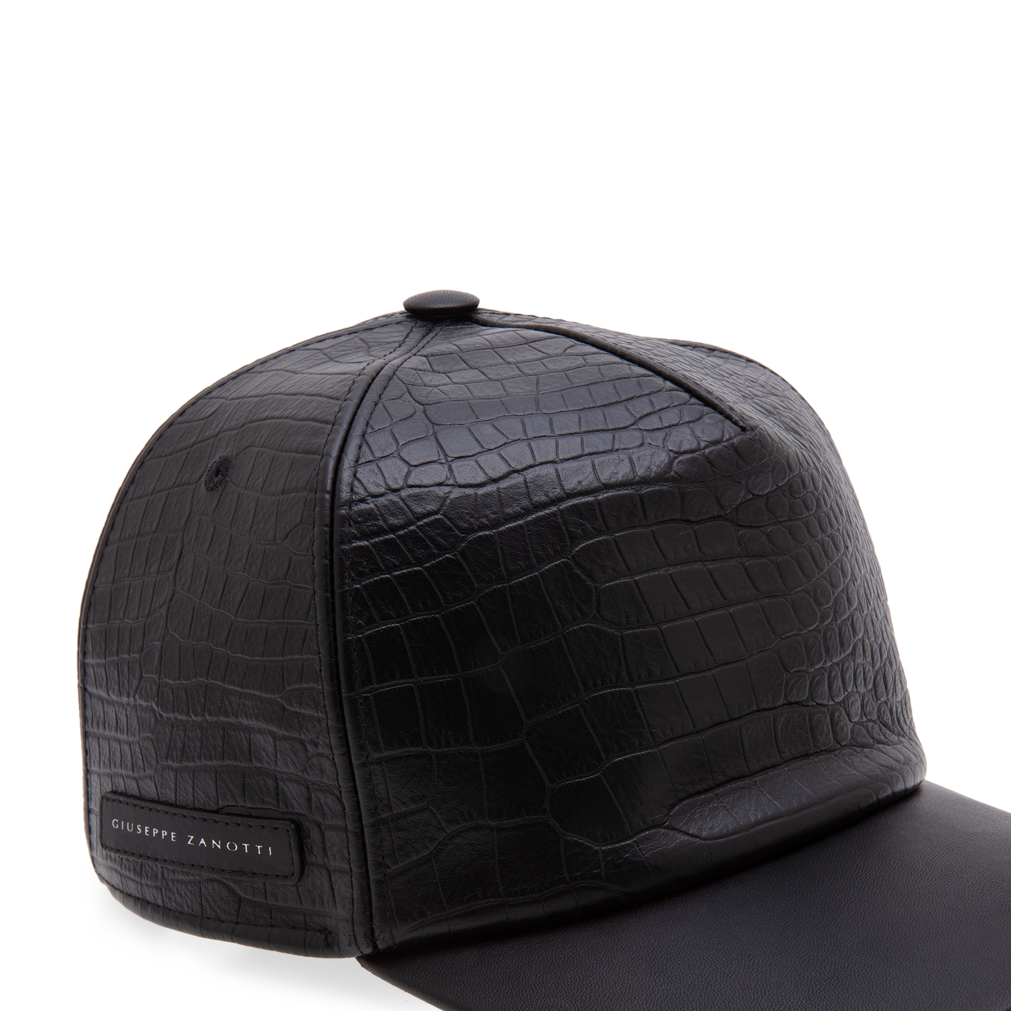 

Leather cap, Black