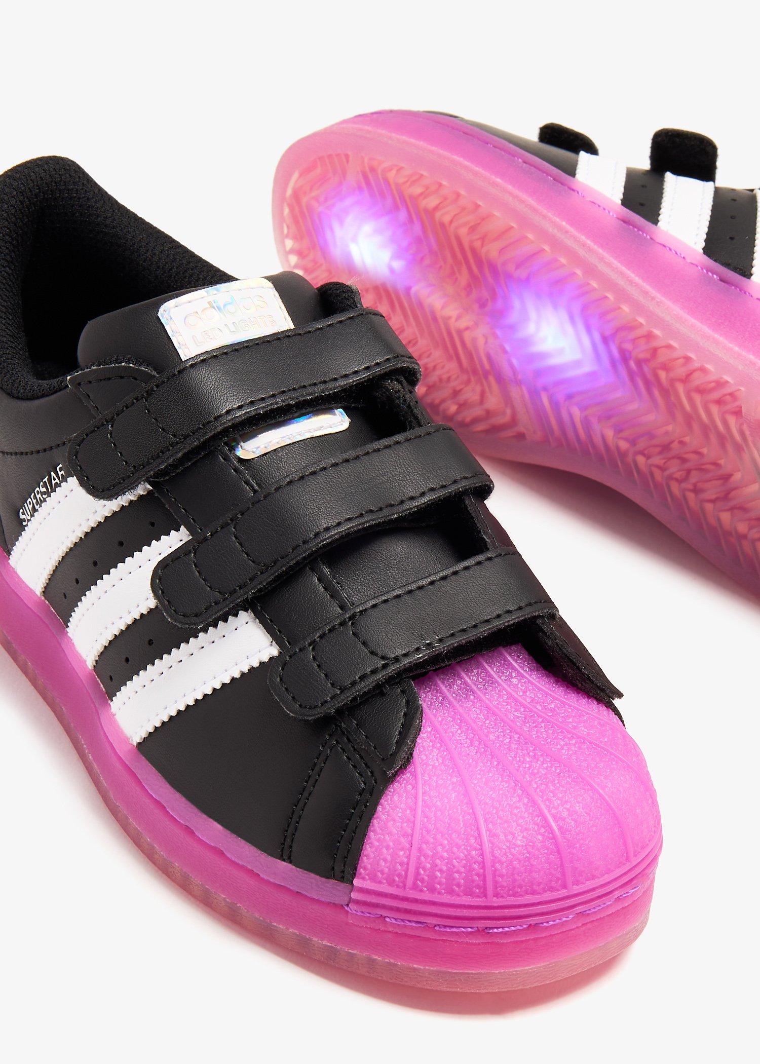 Adidas Superstar LED lights sneakers for Unisex Black in UAE Level Shoes