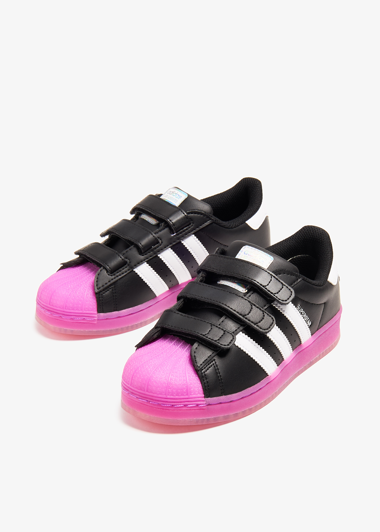 Adidas Superstar LED lights sneakers for Kids Unisex Black in UAE Level Shoes