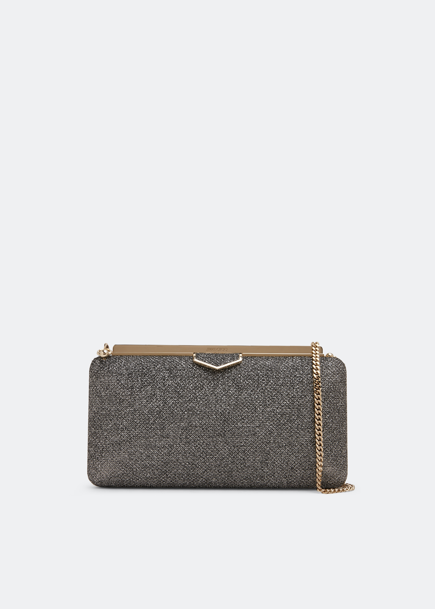 Jimmy Choo Ellipse Clutch Bag in Gray