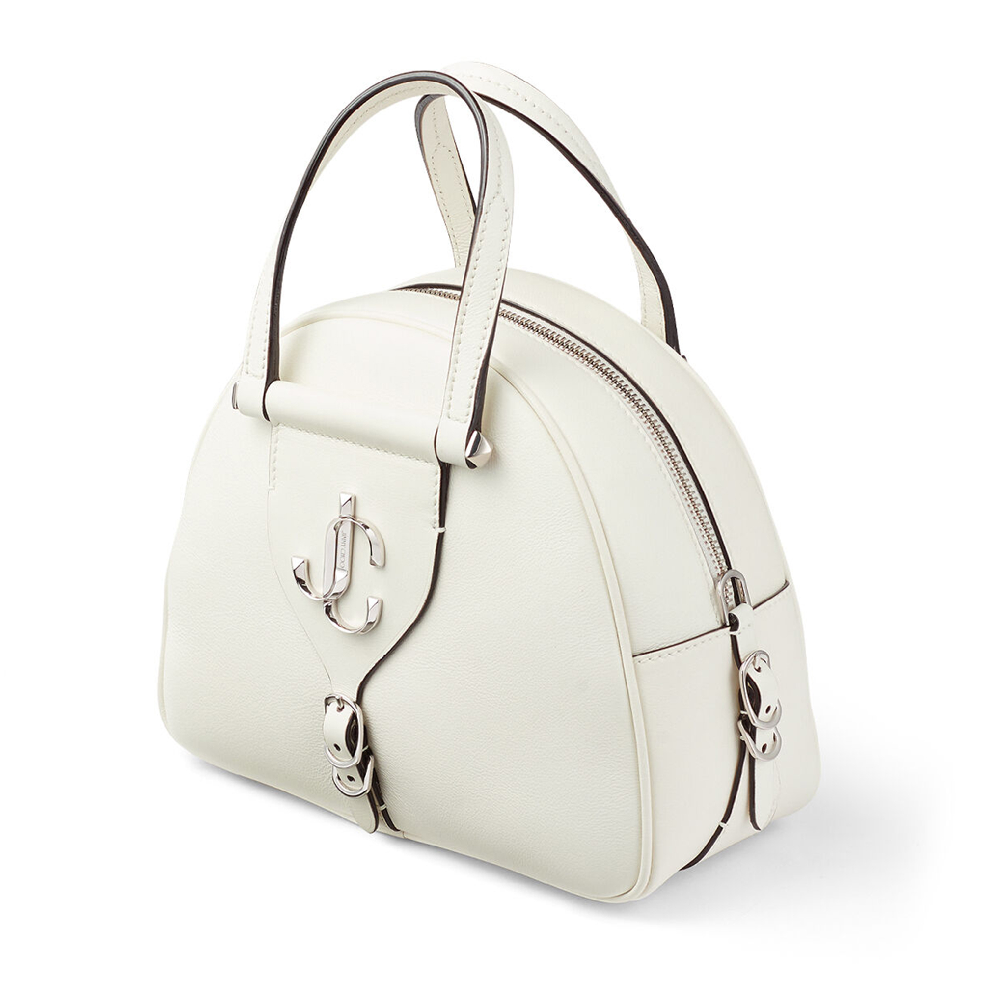 Jimmy Choo Varenne bowling bag for Women - White in Kuwait | Level