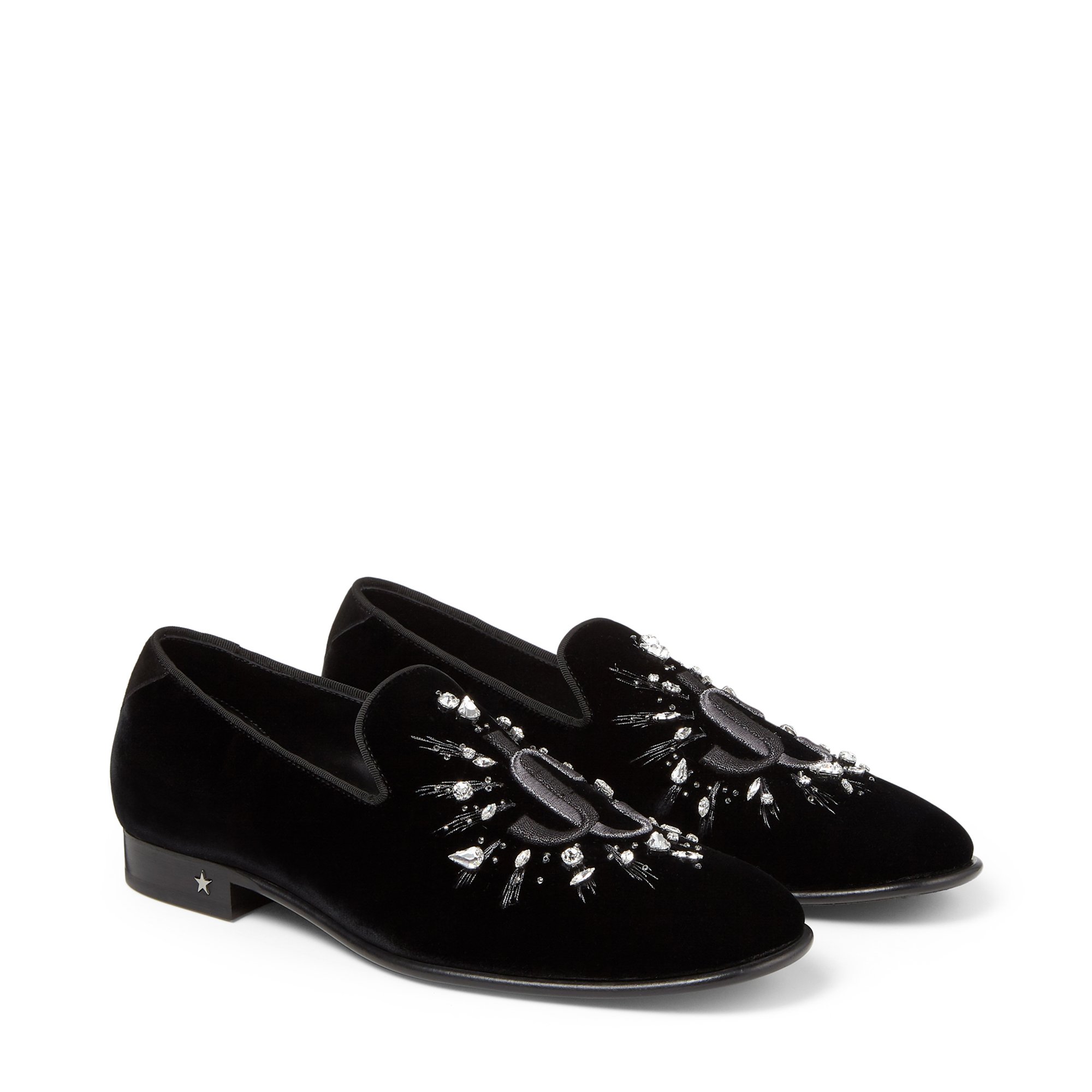 

Velvet flats, Black