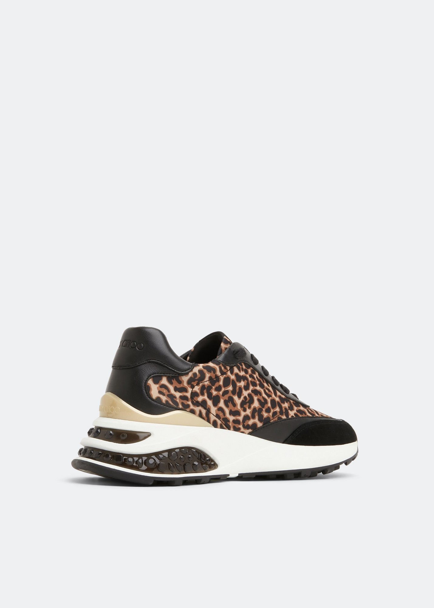 Jimmy Choo Memphis lace-up sneakers for Women - Animal print in